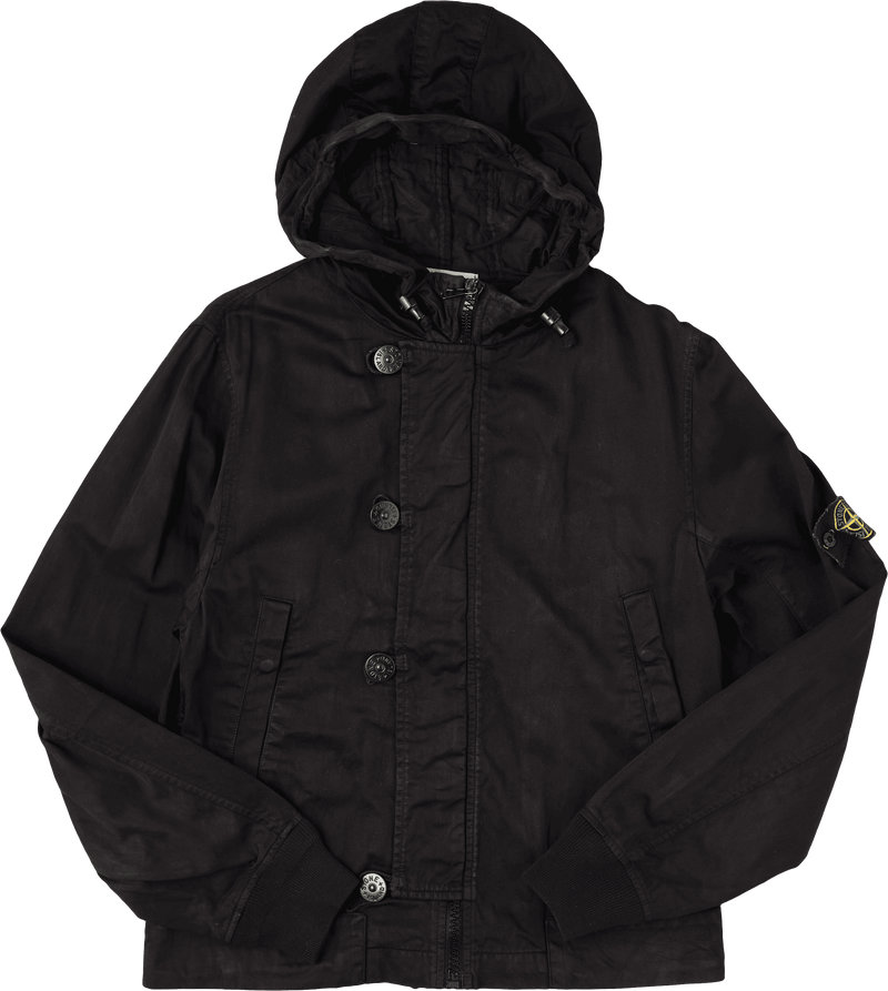 【06AW】Veste courte à capuche en coton teint en pièce Old STONE ISLAND Taille.S "RASO GOMMATO"