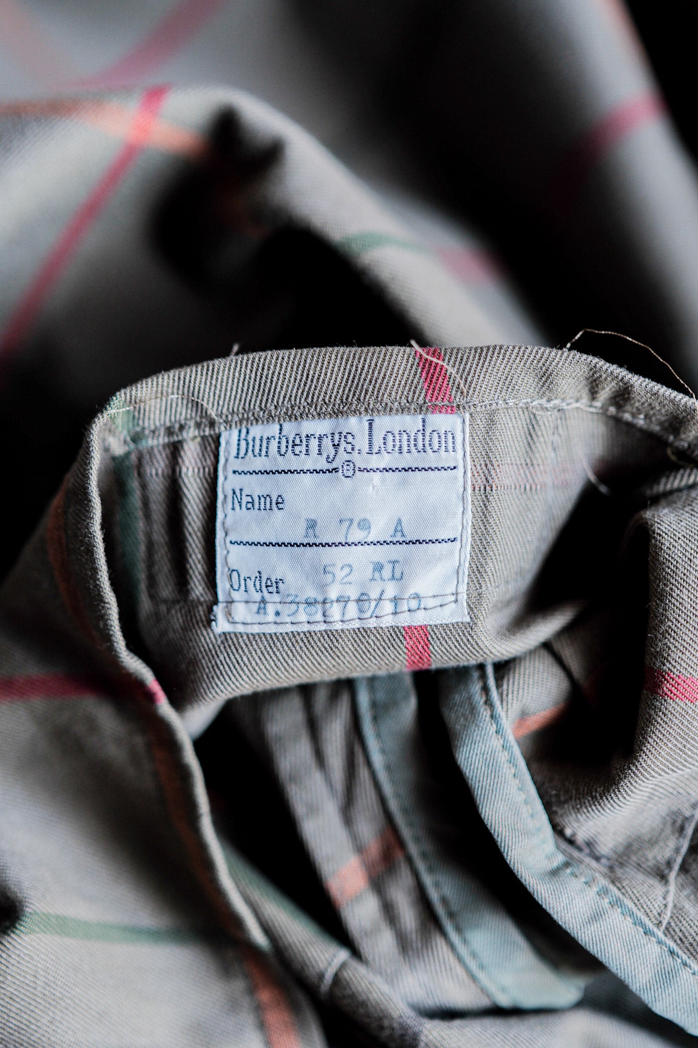 ［~70's］Vintage Burberrys Single Raglan Rider Coat C100 With Liner Size.52RL "TAMAMUSHI"