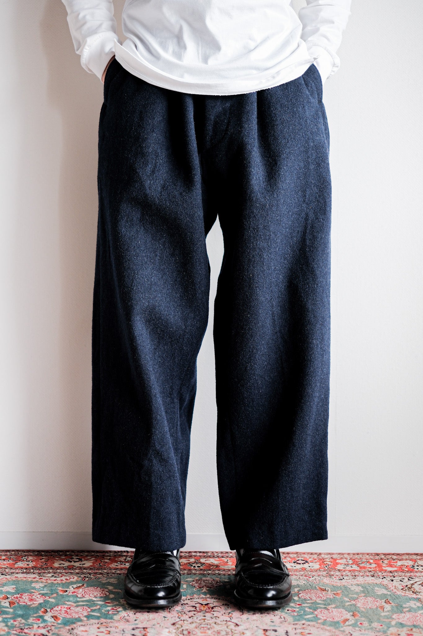 ［~40's］French Army SSA Hospital Wool Trousers Size.1A