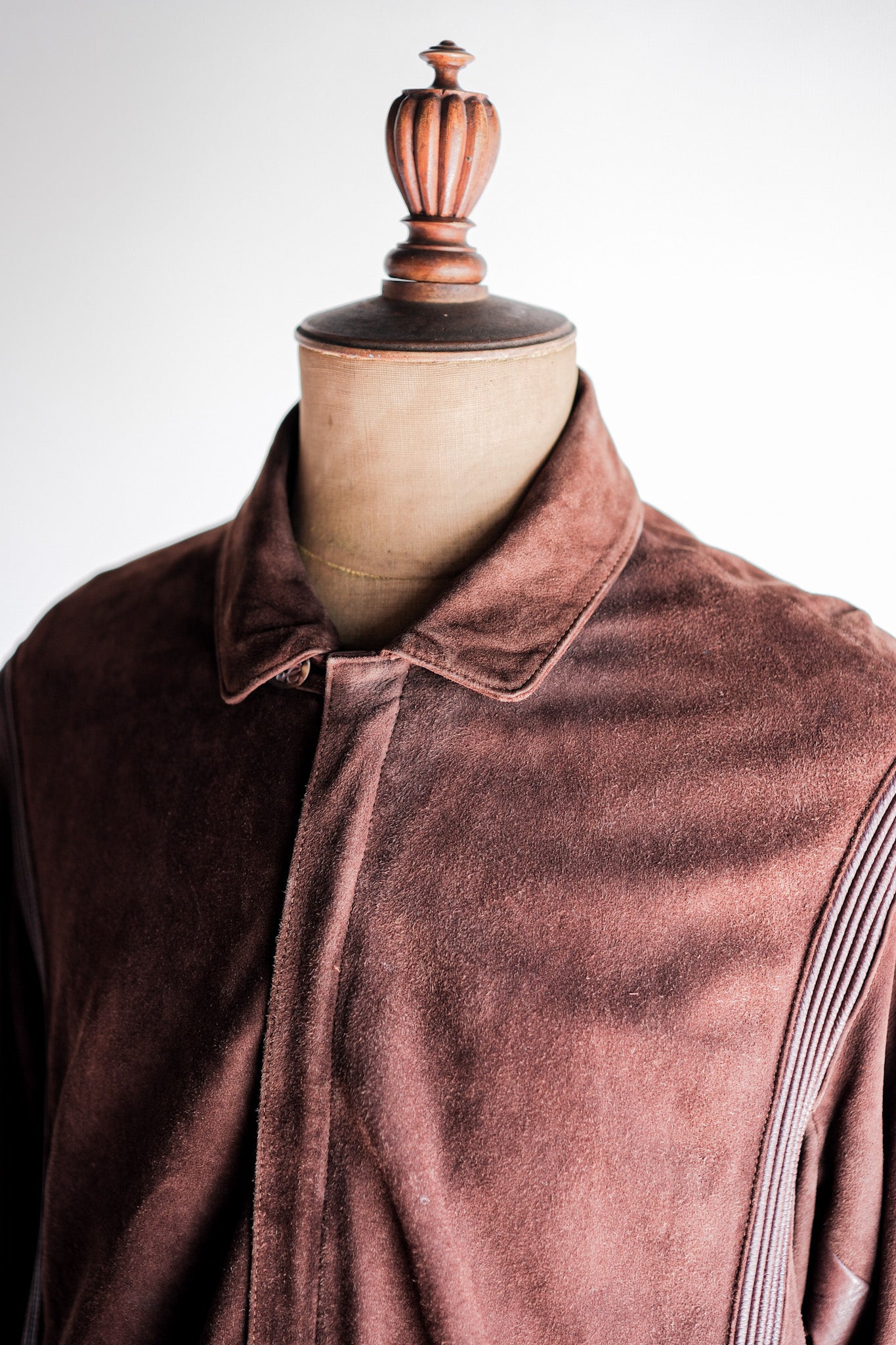 ［~80’s］Old LOEWE Brown Suede Leather Jacket