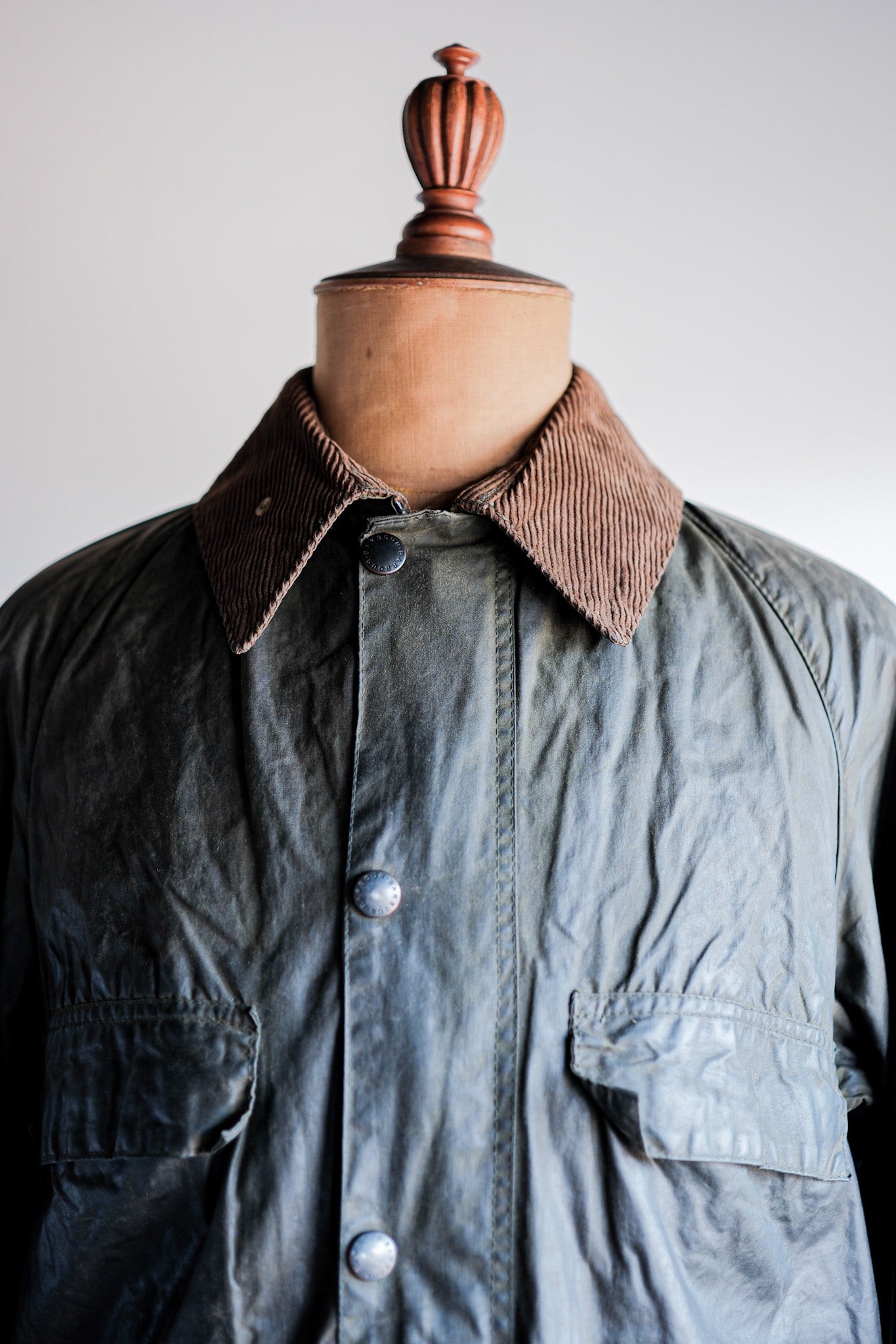 【~80’s】Vintage Barbour "BEDALE" 2 Crest Size.38 "4 Pockets"