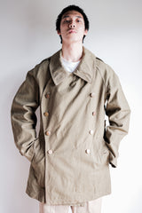 【~40's】French Army M38 Double Breasted Motorcycle Jacket Size.2 "1st Type" "Dead Stock"