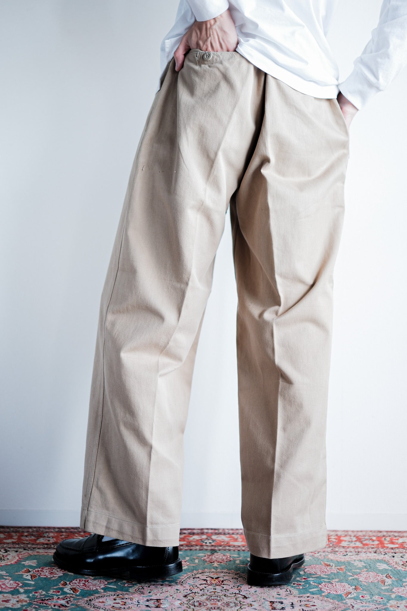 ［~60's］French Army M52 Chino Trousers Size.23