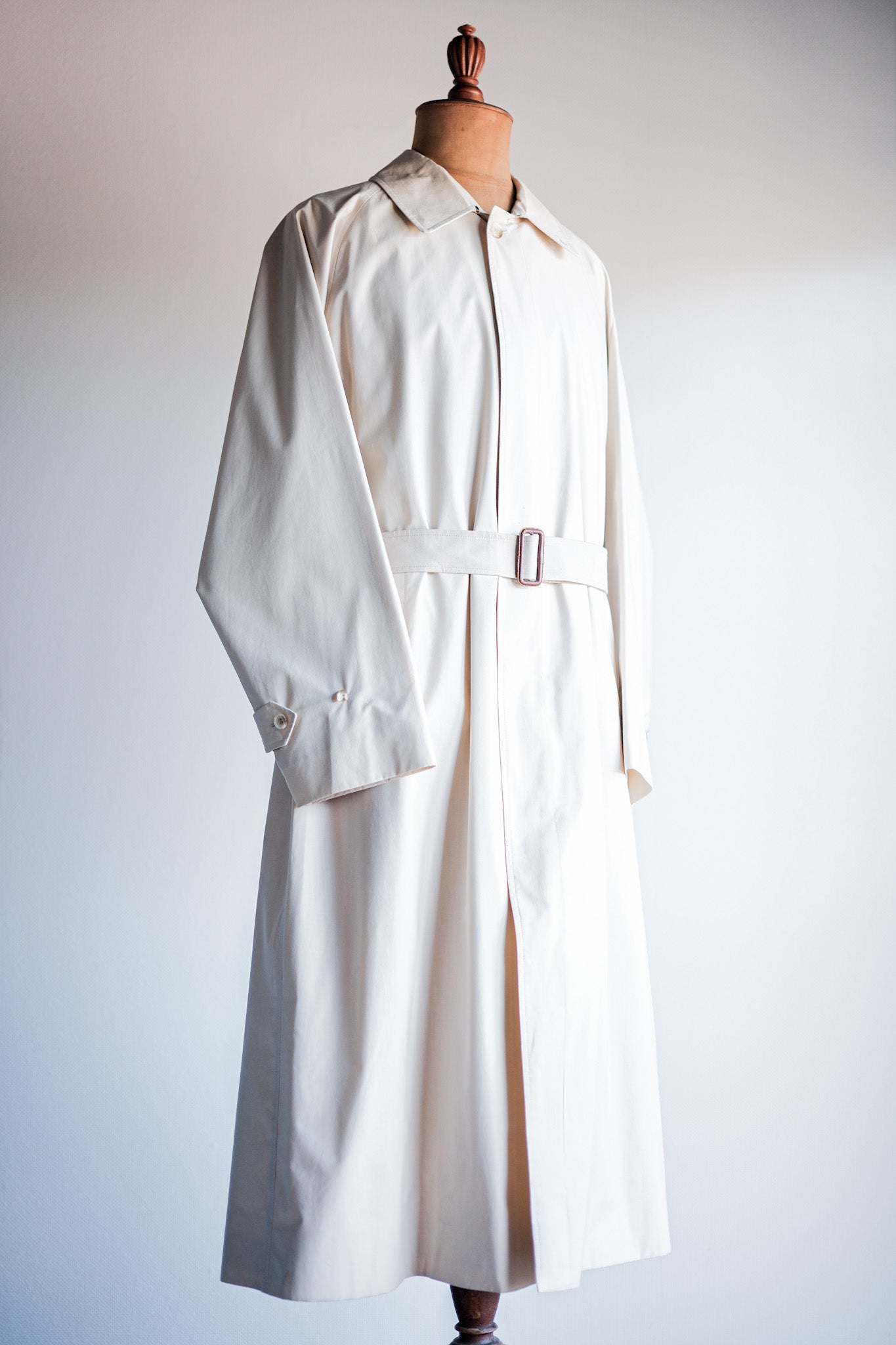 [~ 80's] Vintage Burberrys Single Raglan Balmacaan Belted Coat Size.50rl "Musou"