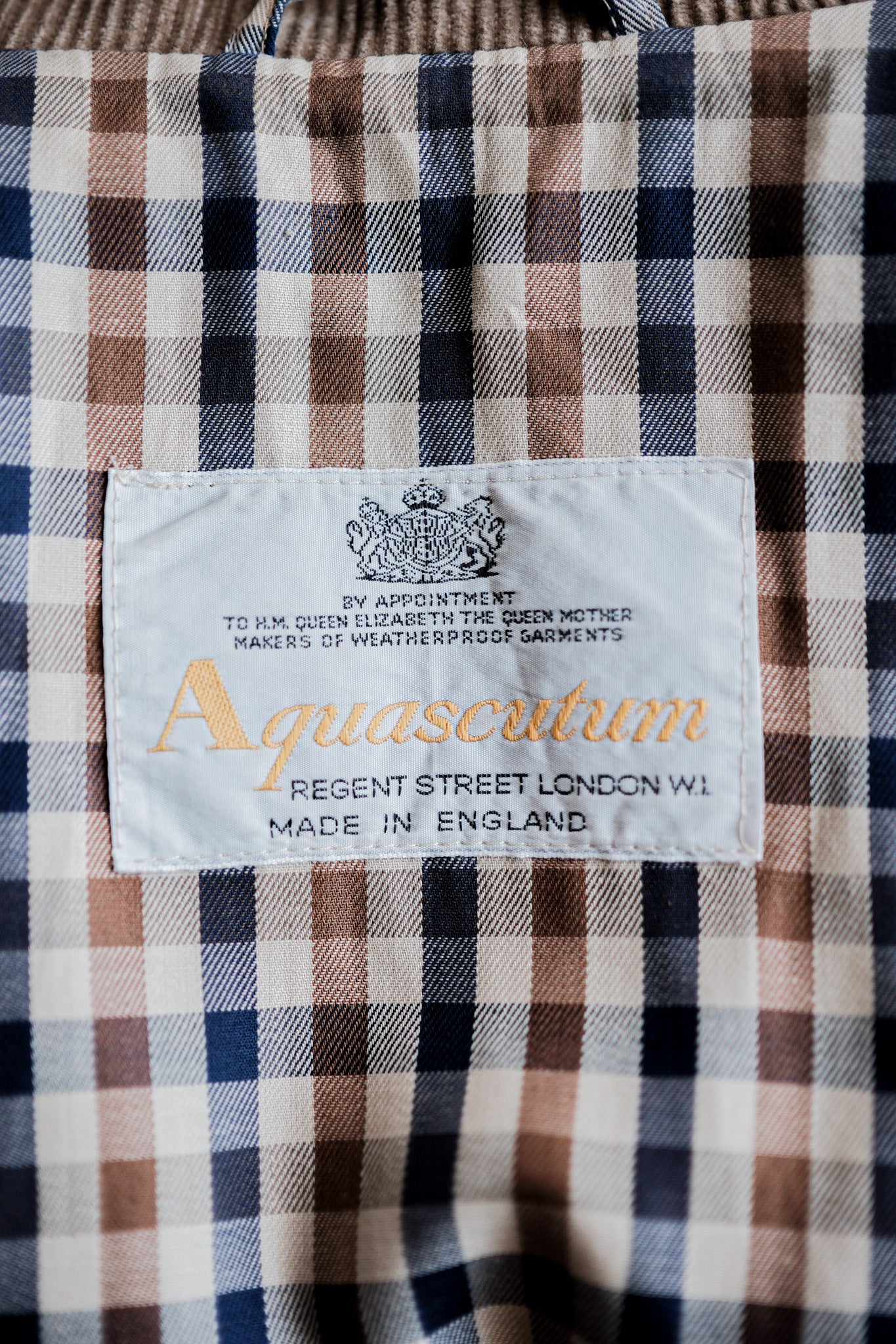 80 s Vintage Aquascutum Raglan Sleeve Brown Corduroy Blouson