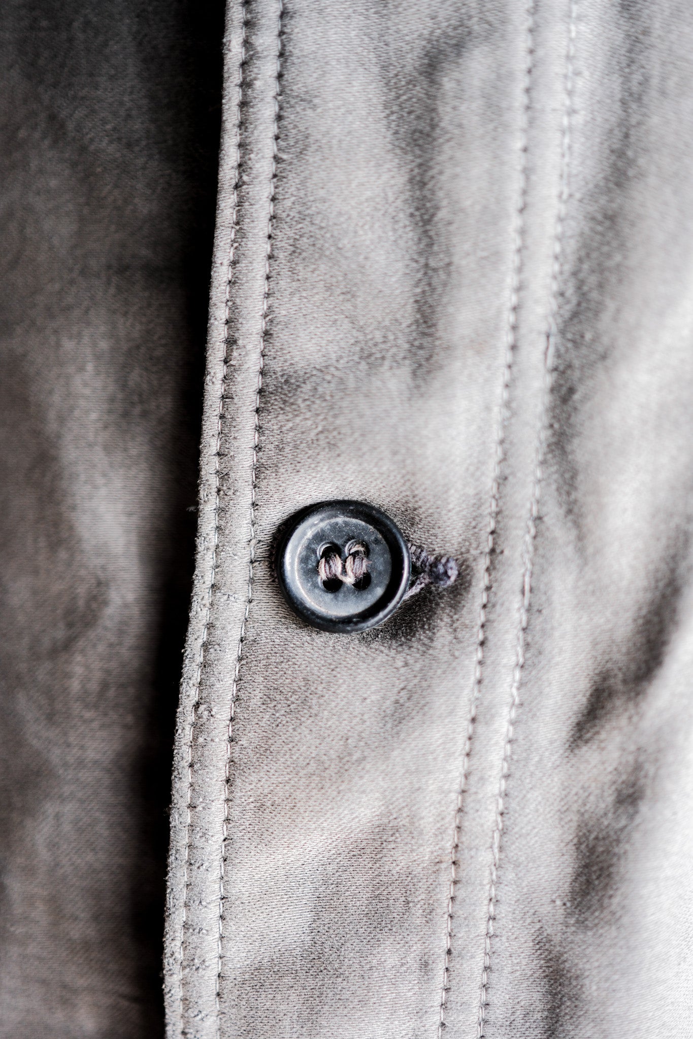 ［~40's］French Vintage Black Moleskin Work Jacket "Adolphe Lafont"
