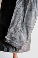 [~ 60's] French Vintage le Corbusier leather jacket size.54 "Collar Wool"