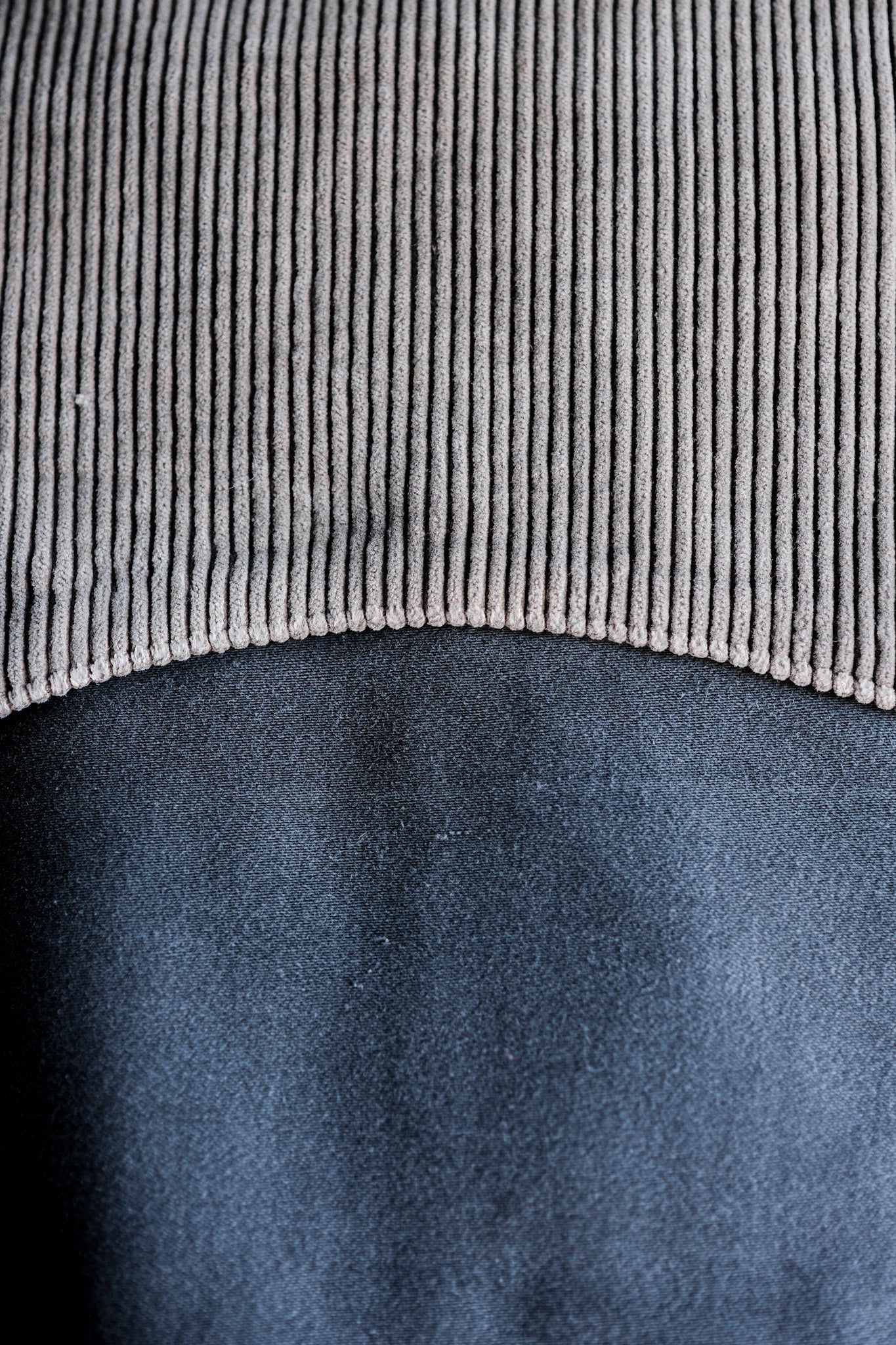 [~ 50's] เบลเยียมวินเทจสีน้ำตาลผ้าลูกฟูก x โมลสกินสีดำแจ็คเก็ตงานกระดุมคู่