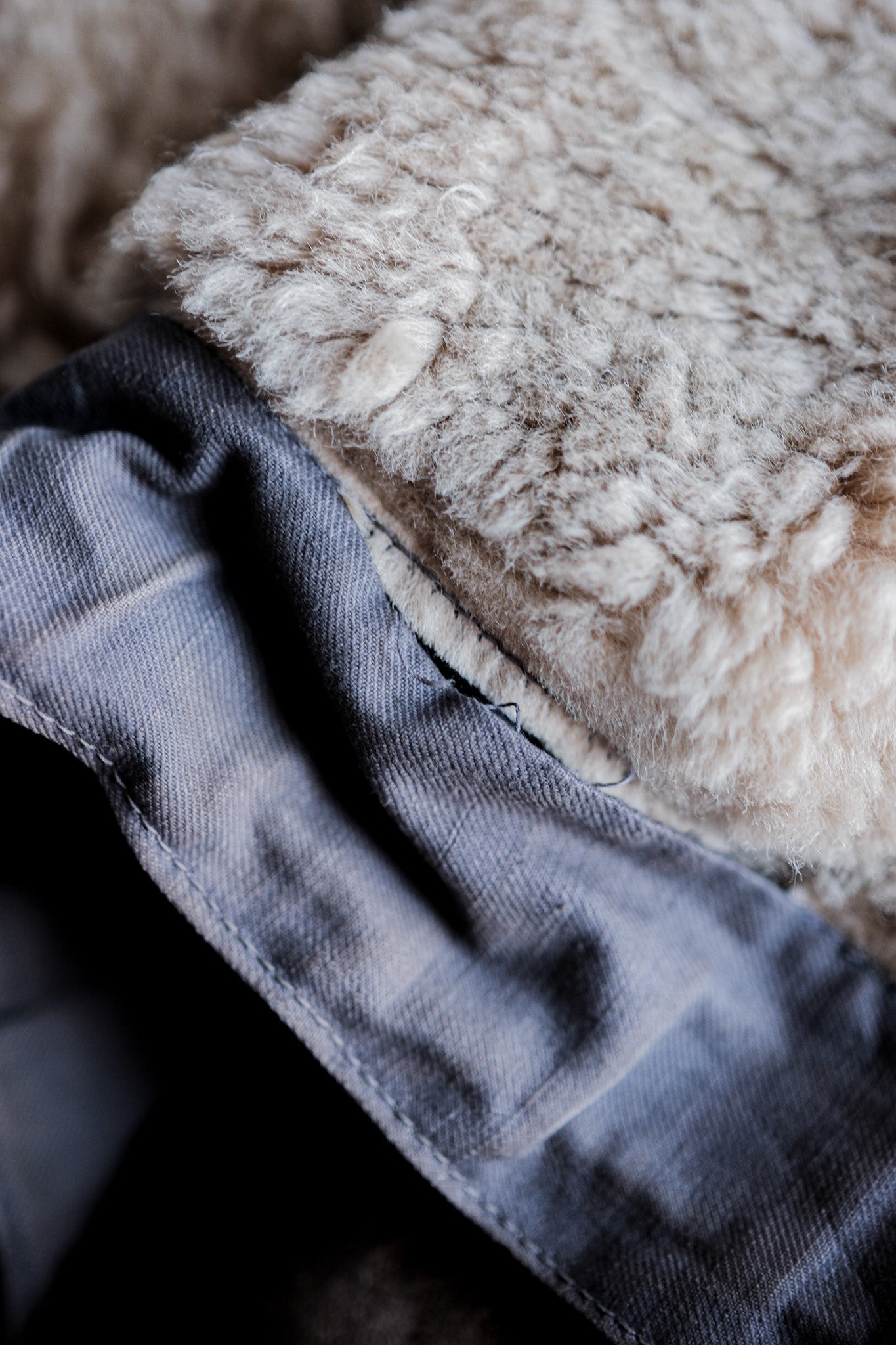 ［~40's］WWⅡ German Air Force Winter Sheepskin Flight Jacket "Luftwaffe" "Unusual Pocket"