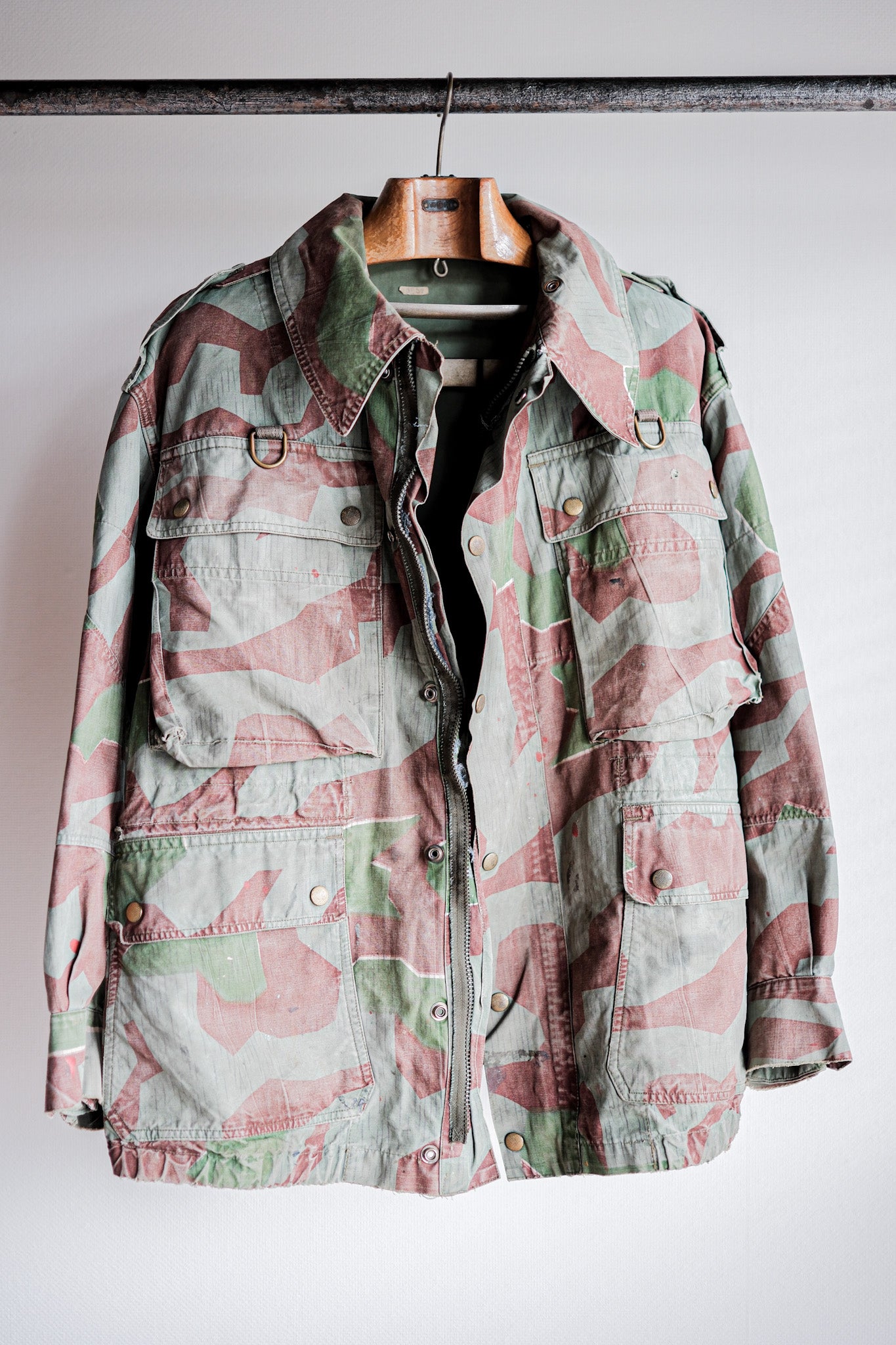 【~50's】German Army Splinter Camouflage Paratrooper Jacket