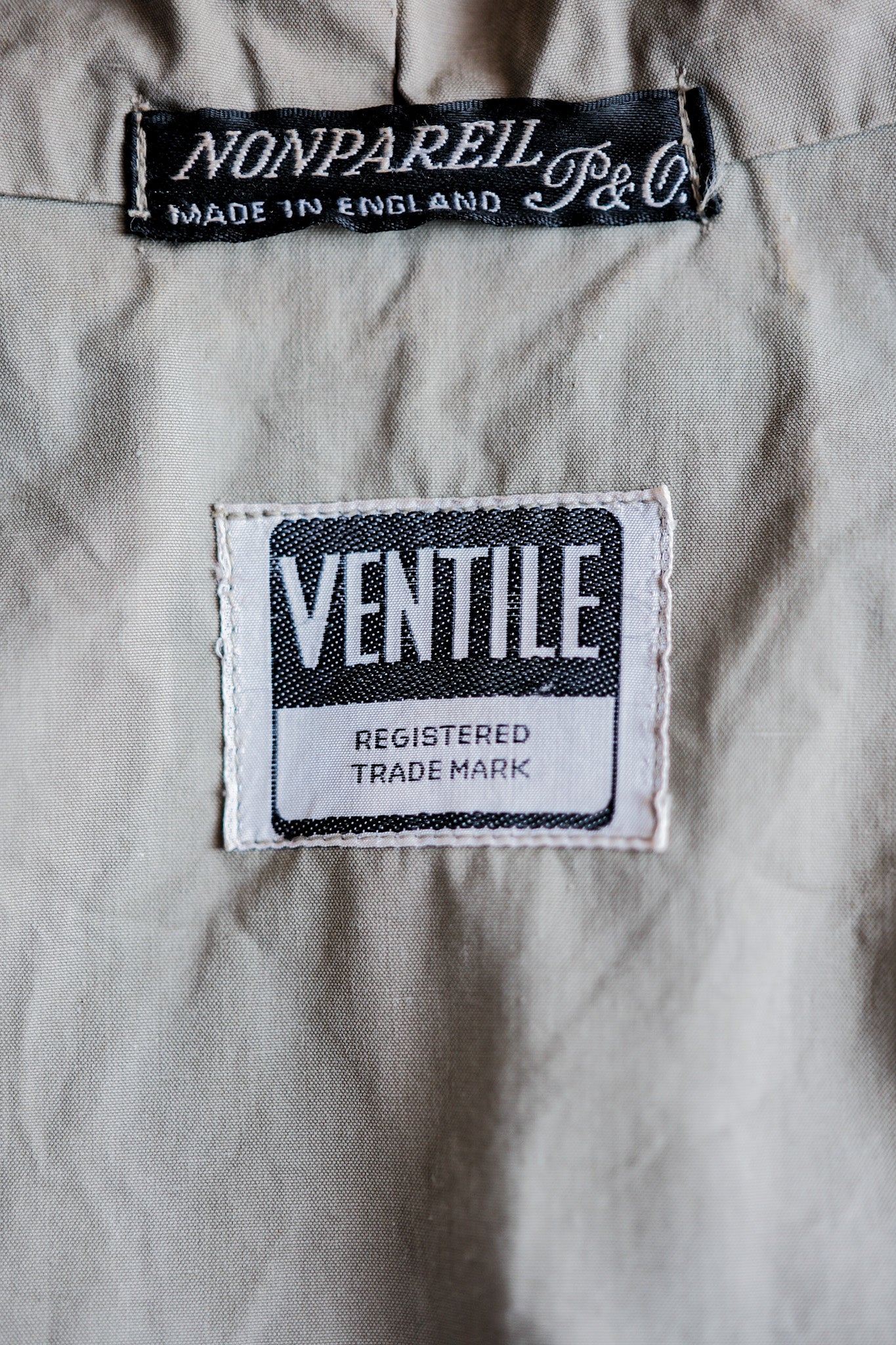 [~ 50's] แจ็คเก็ตเดินป่า Vintage Ventile ของอังกฤษ "Nonpareil P&O"