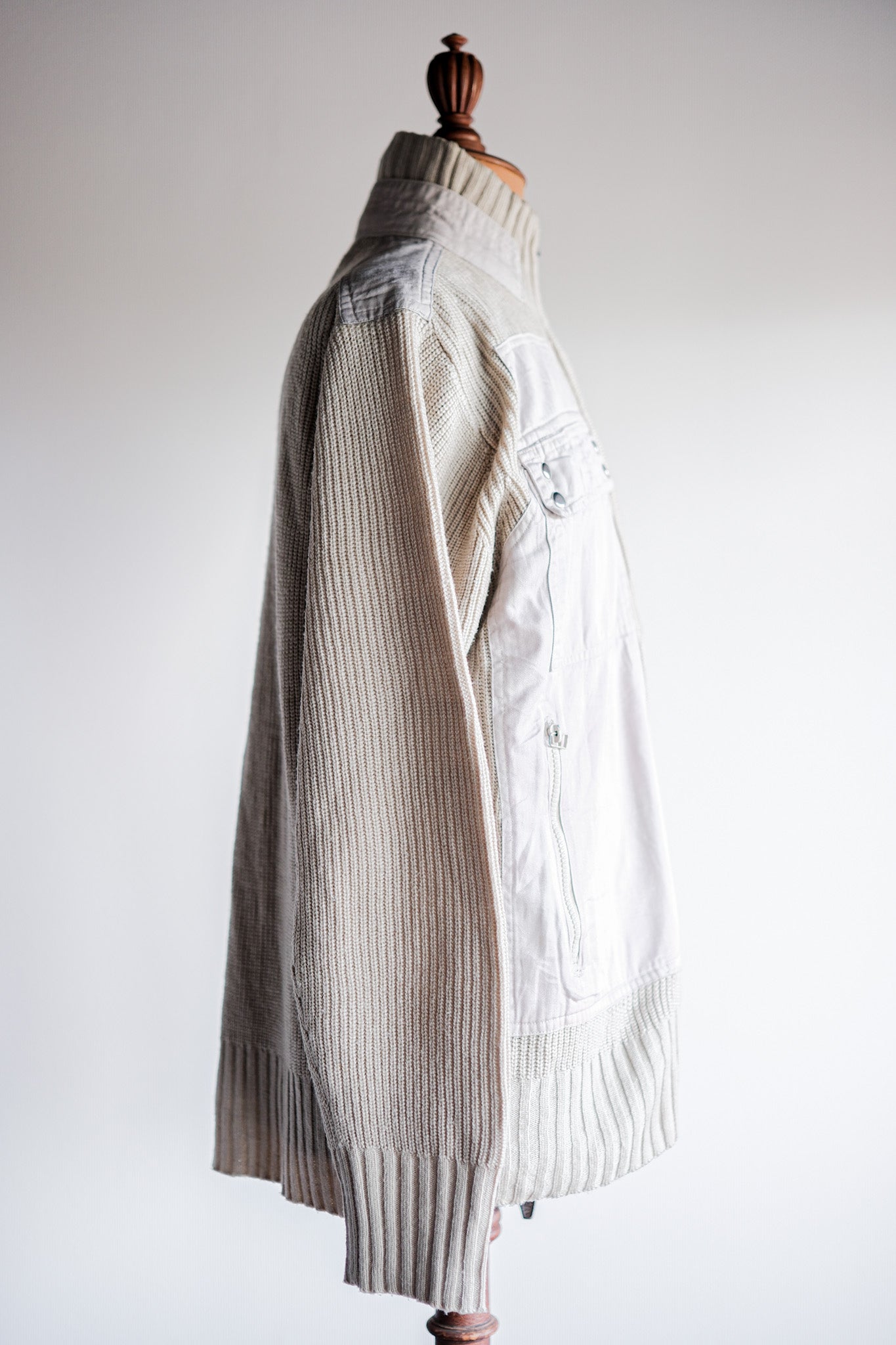 【~00’s】Old STONE ISLAND Acrylic Knit Jacket Size.L