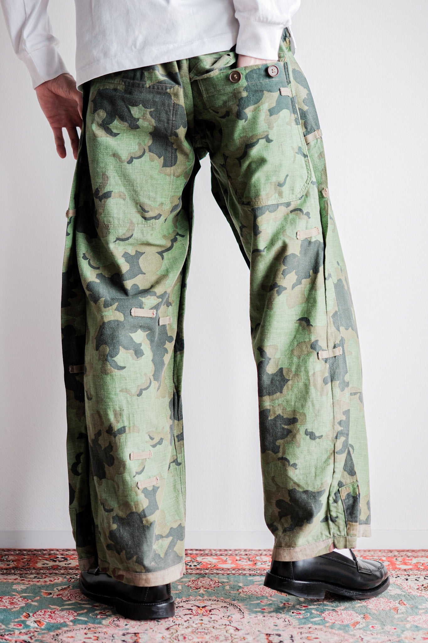 【~50's】Czechoslovakian Army Clouds Camouflage Reversible Trousers "Modified"