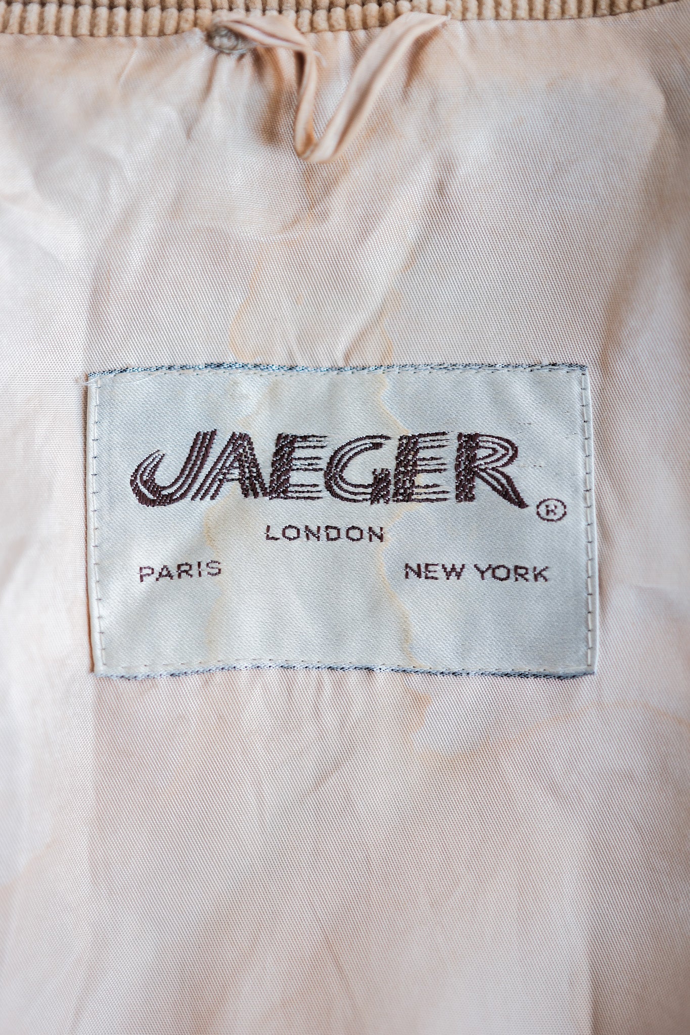 [~ 70's] British Vintage Houndstooth Looth Wool Mix Veste Taille.38R "Jaeger"