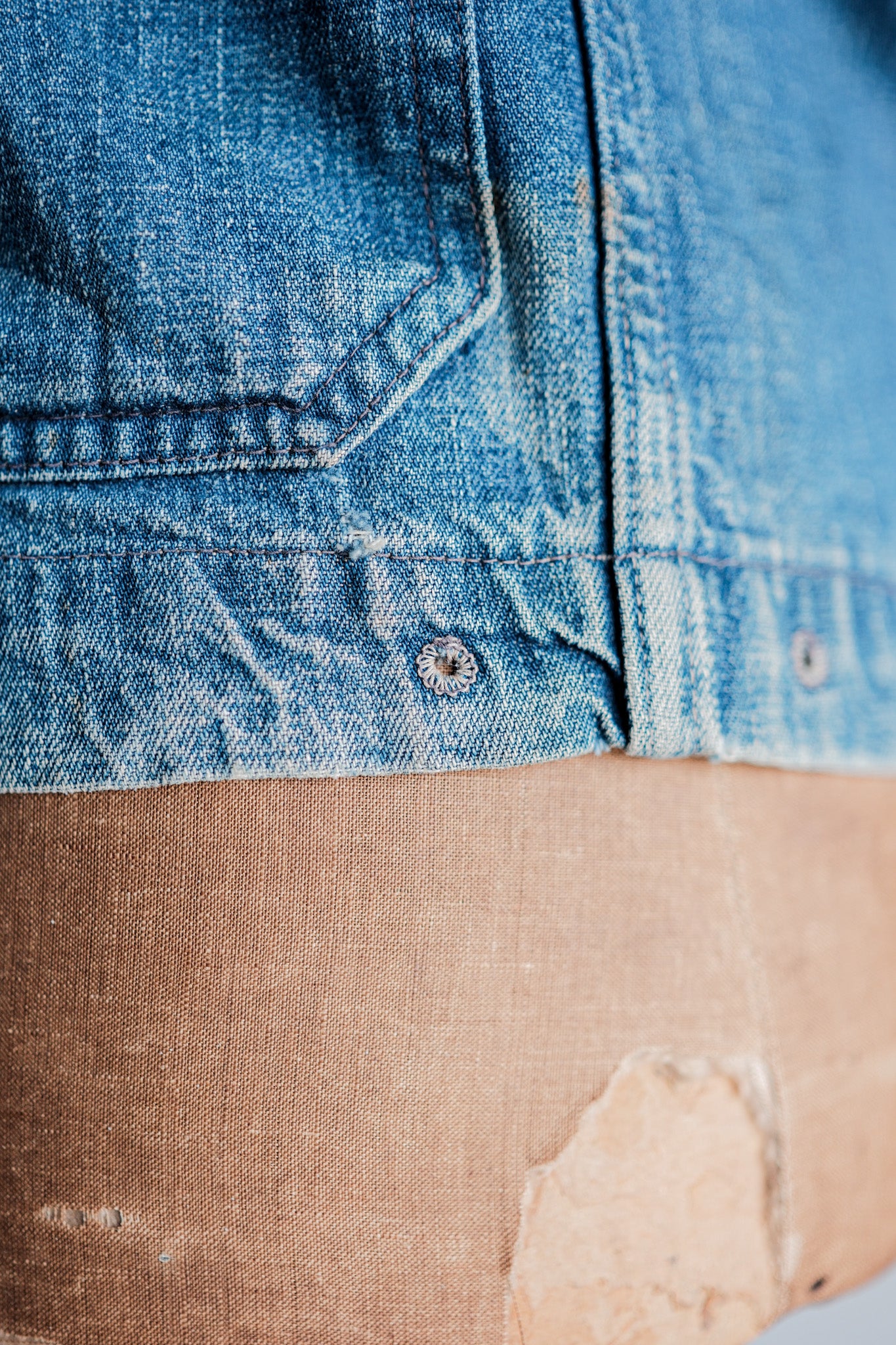 ［~40’s］WWⅡ U.S.NAVY Shawl Collar Denim Coverall