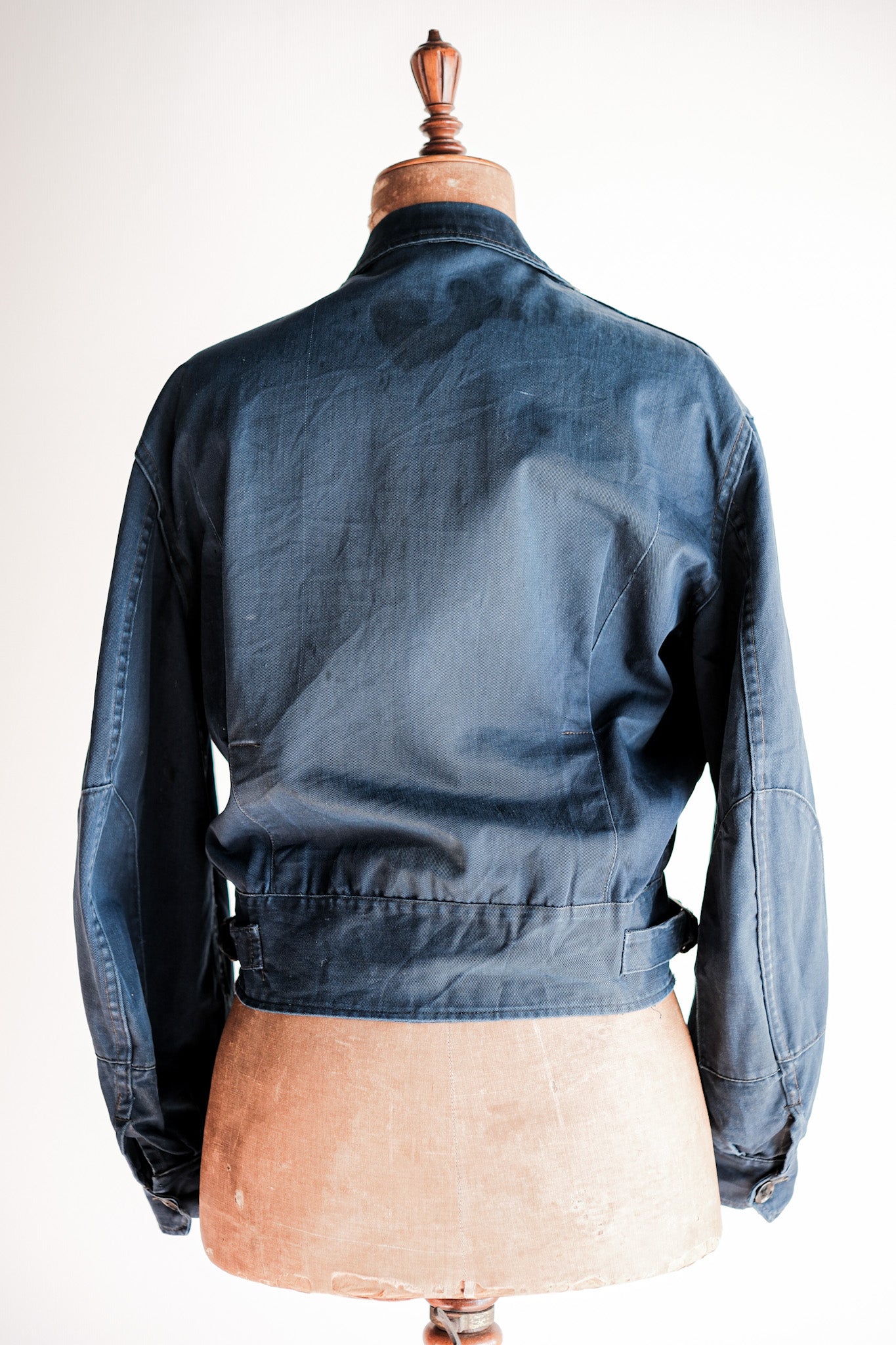 [~ 60's] Royal Canadian Navy Indigo Cotton Twill Work Jacket Size.n2