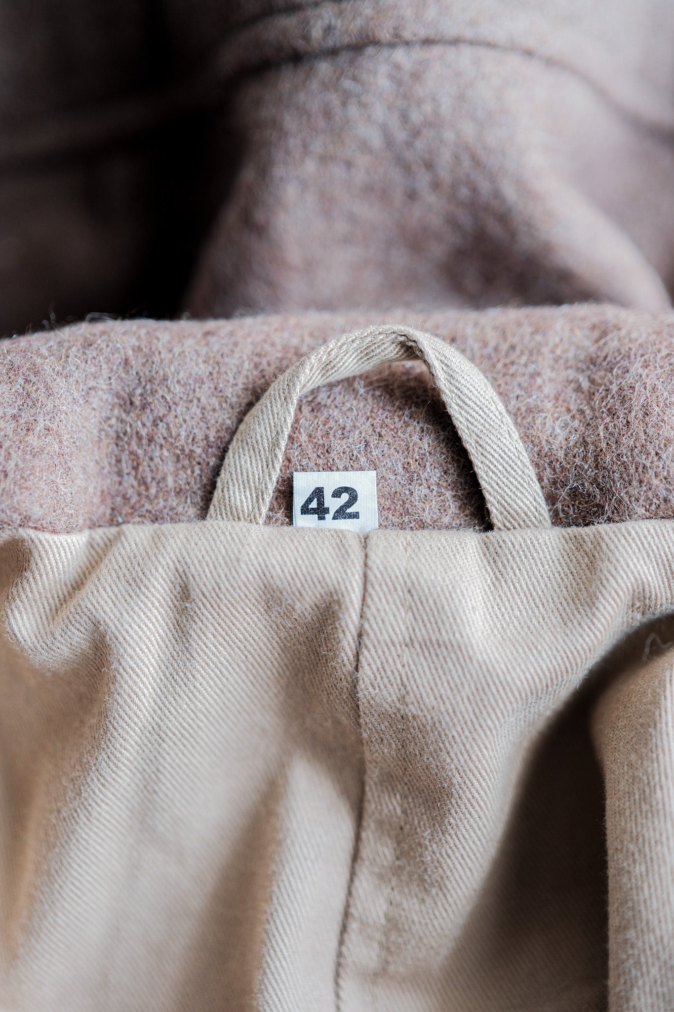 ［~50's］French Army Wool Jacket With Chin Strap Size.42 "Dead Stock"