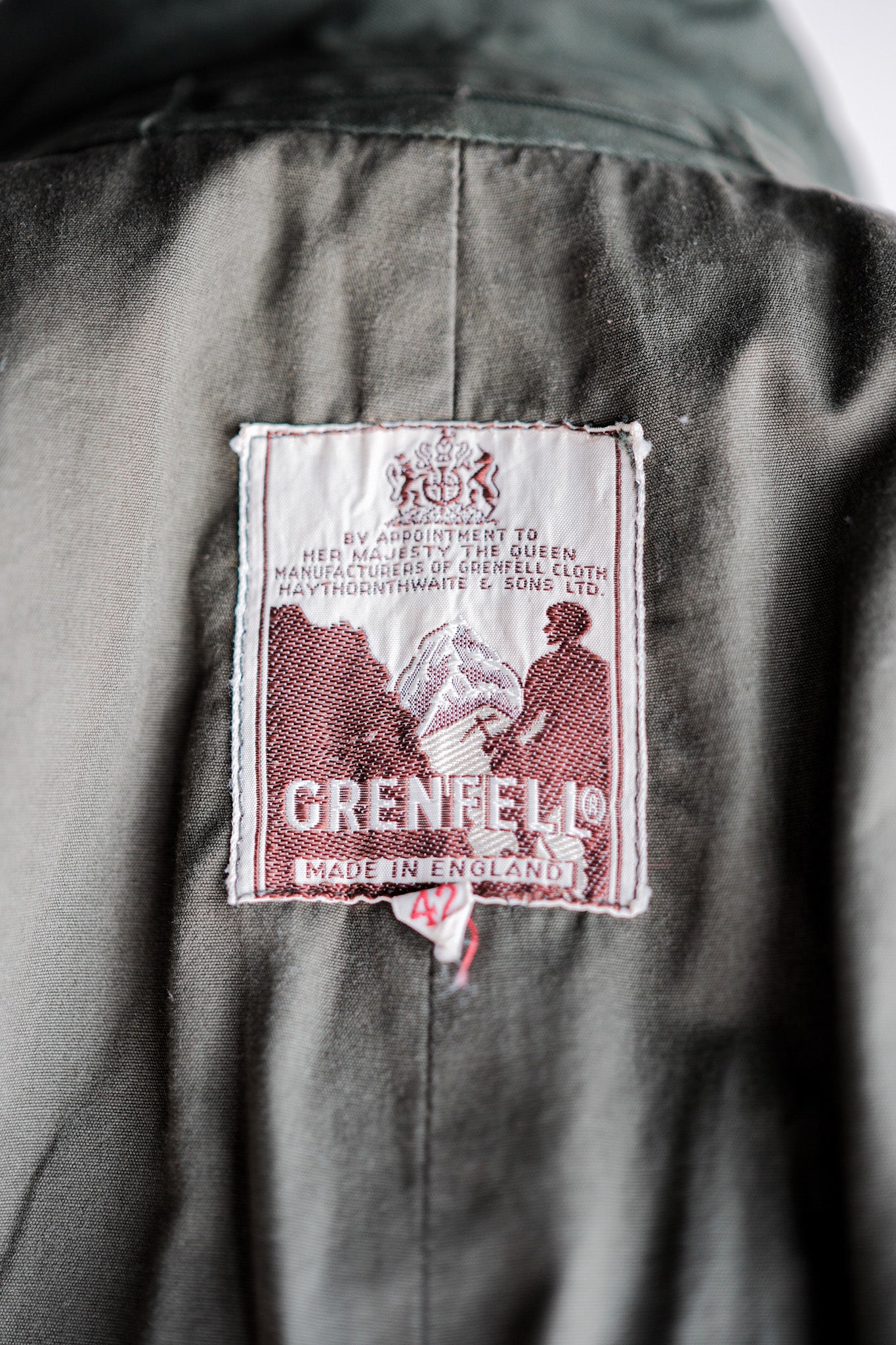 [~ 60's] Vintage Grenfell Shooter Veste Taille.42 "Mountain Tag"