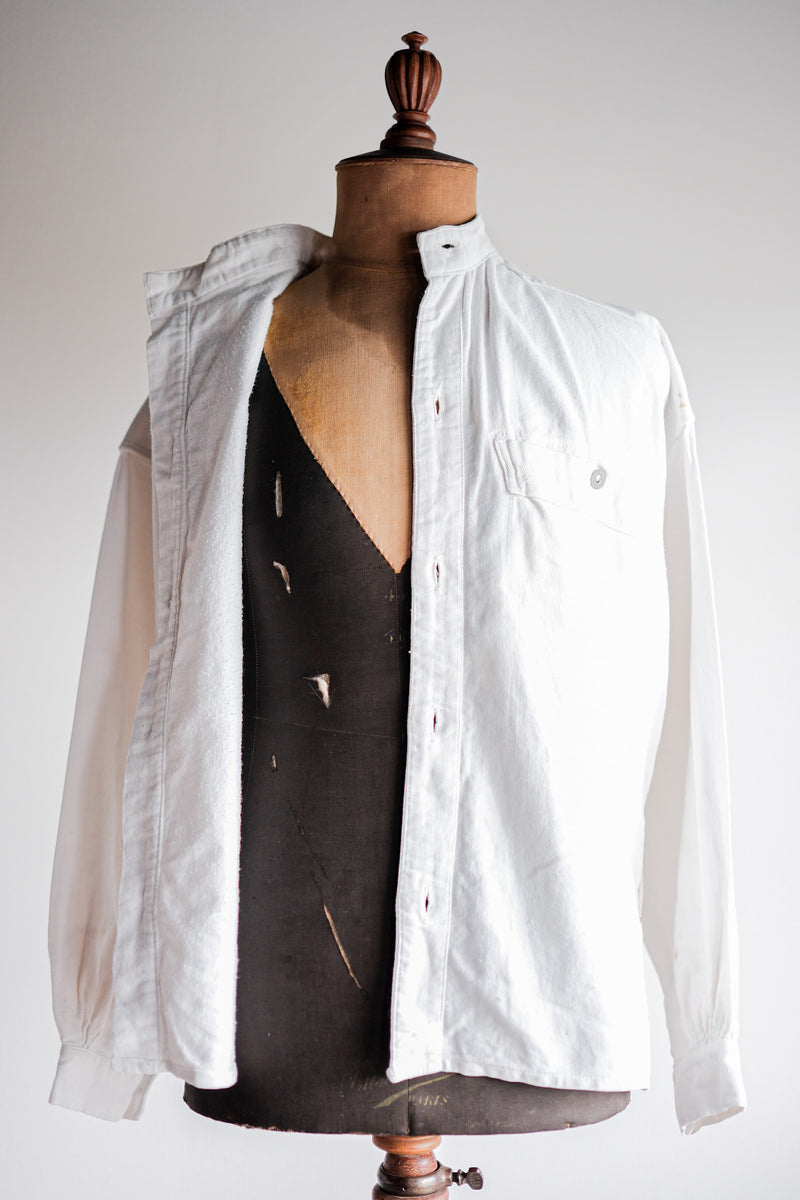 [~30's] เสื้อแจ็คเก็ต French Army Cotton Twill Burgeron