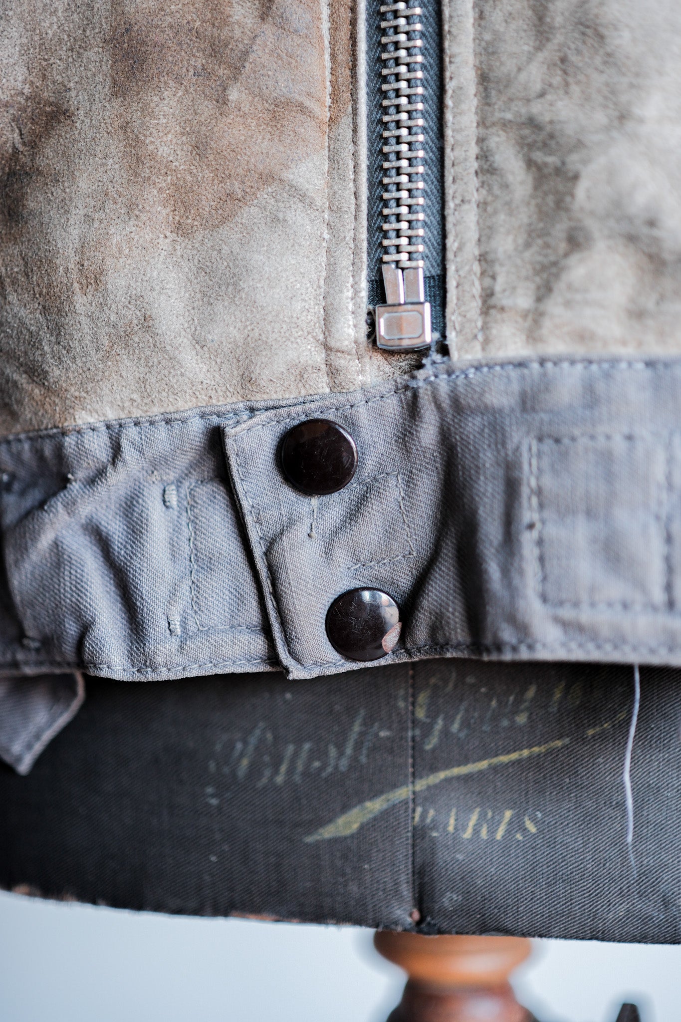 ［~40's］WWⅡ German Air Force Winter Sheepskin Flight Jacket "Luftwaffe" "Unusual Pocket"