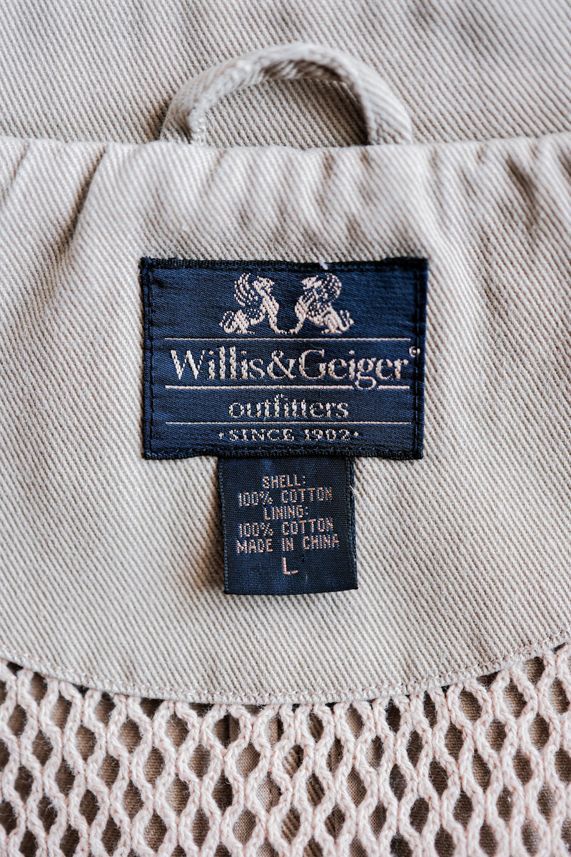 [~90's]Willis&Geiger Cotton Safari Jacket With Chin Strap ไซส์L