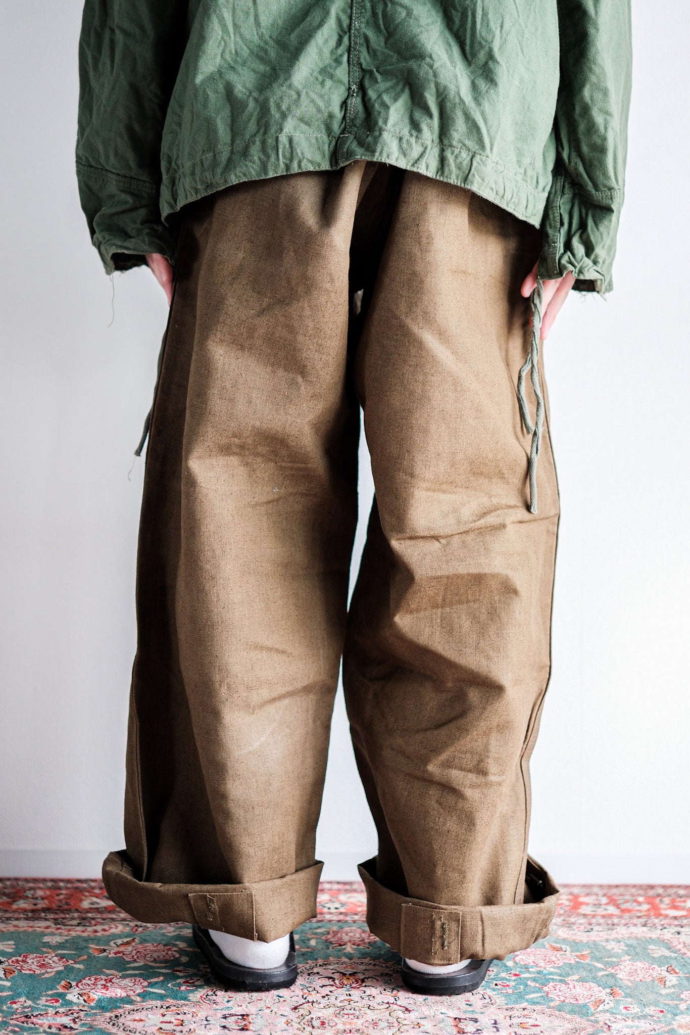 [~ 30's] French Army M35 Motorcycle Pants "Linen Type" "Dead Stock"