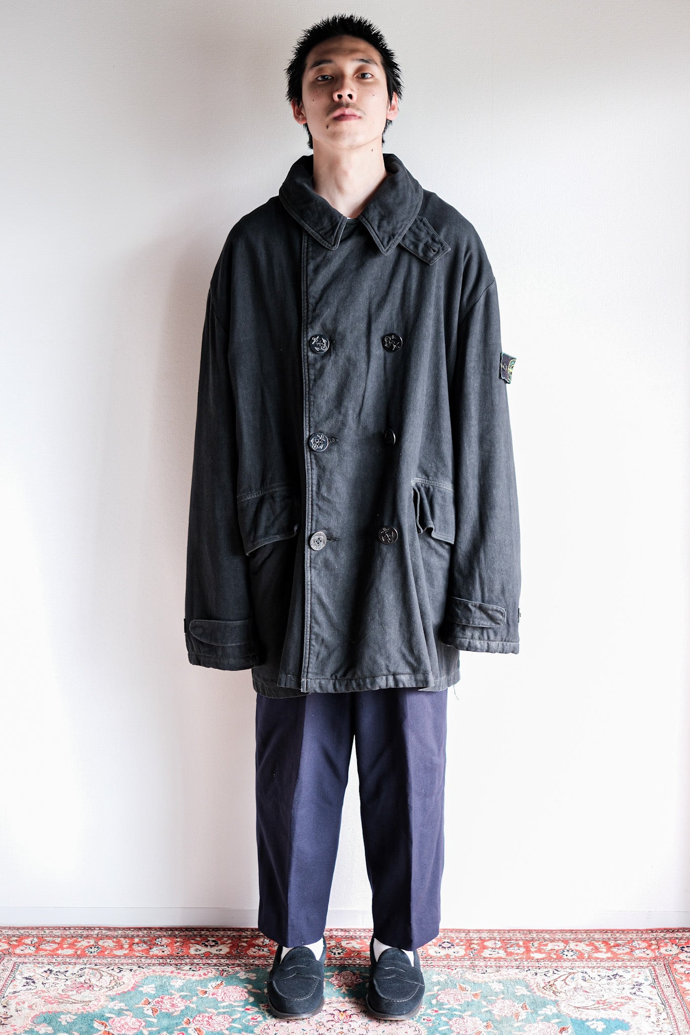 ［~90’s］Old STONE ISLAND Double Breasted Jacket Size.XXL “Marina Archive”
