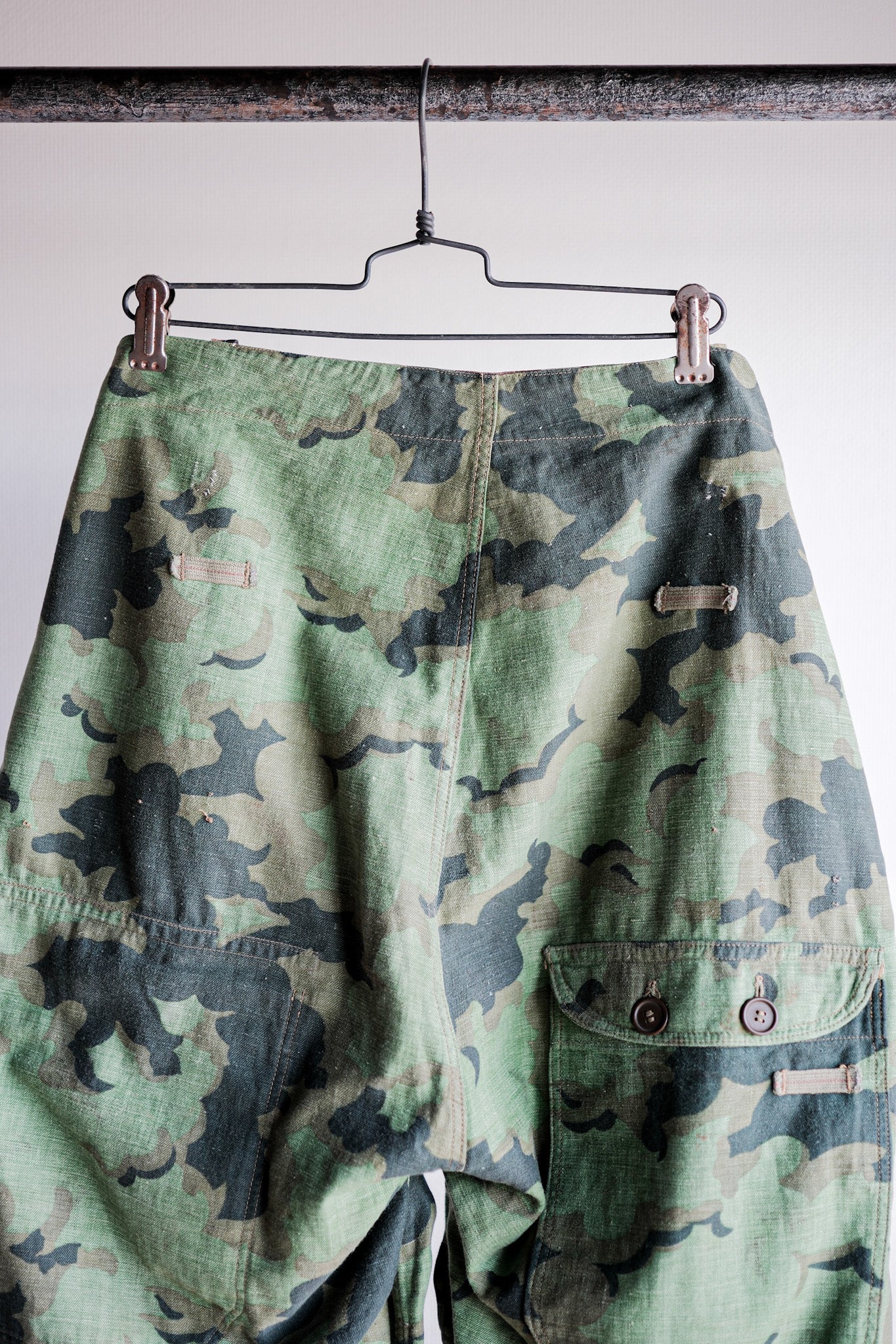 【~50's】Czechoslovakian Army Clouds Camouflage Reversible Trousers "Modified"