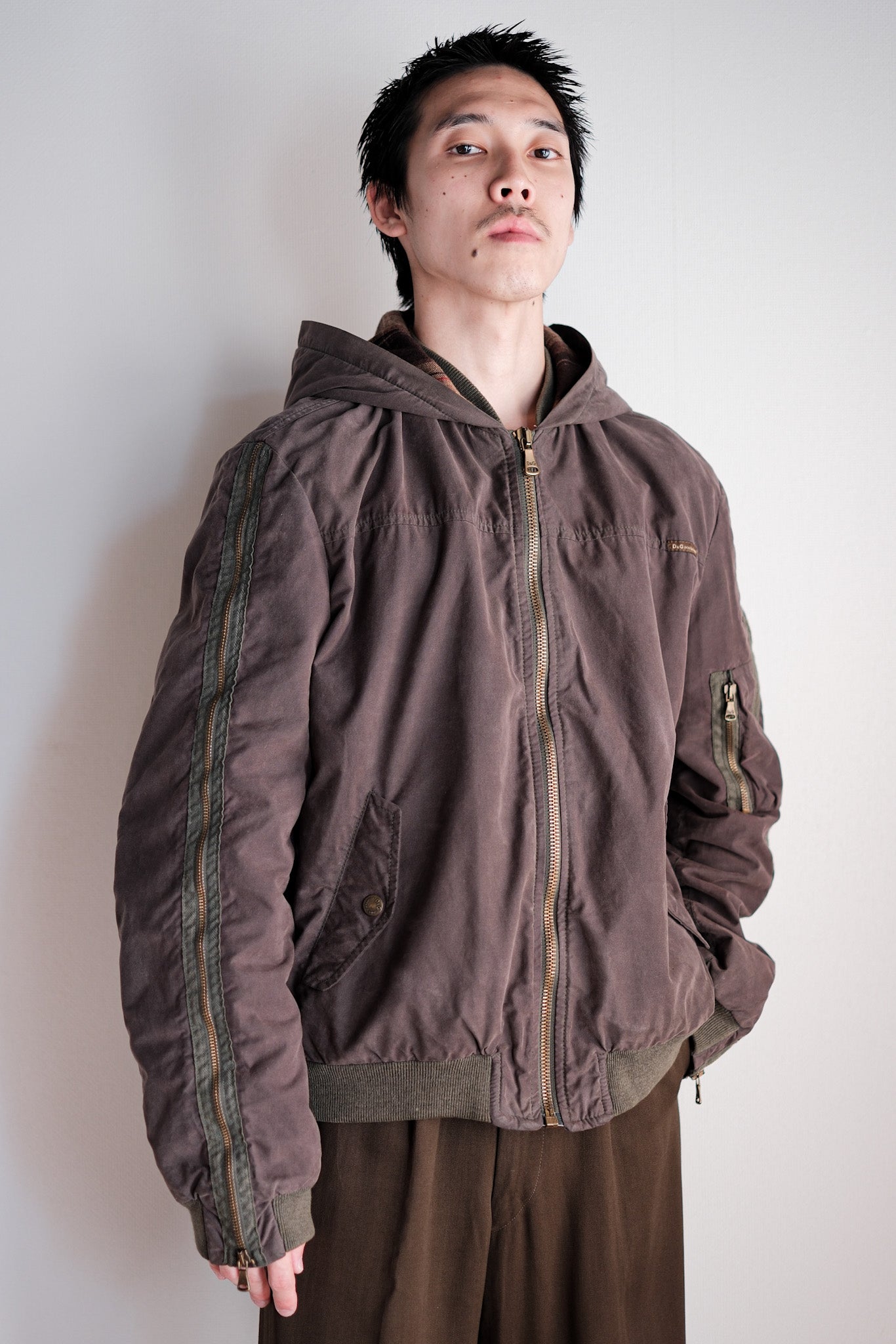 ［~00's］Old DOLCE & GABBANA Zip Up Hooded Jacket Size.L