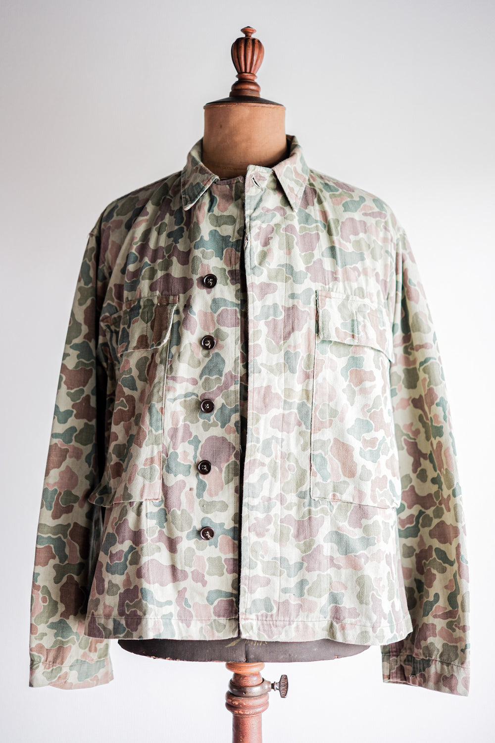 【~50's】Dutch Army Frogskin Camouflage Field Jacket Size.46