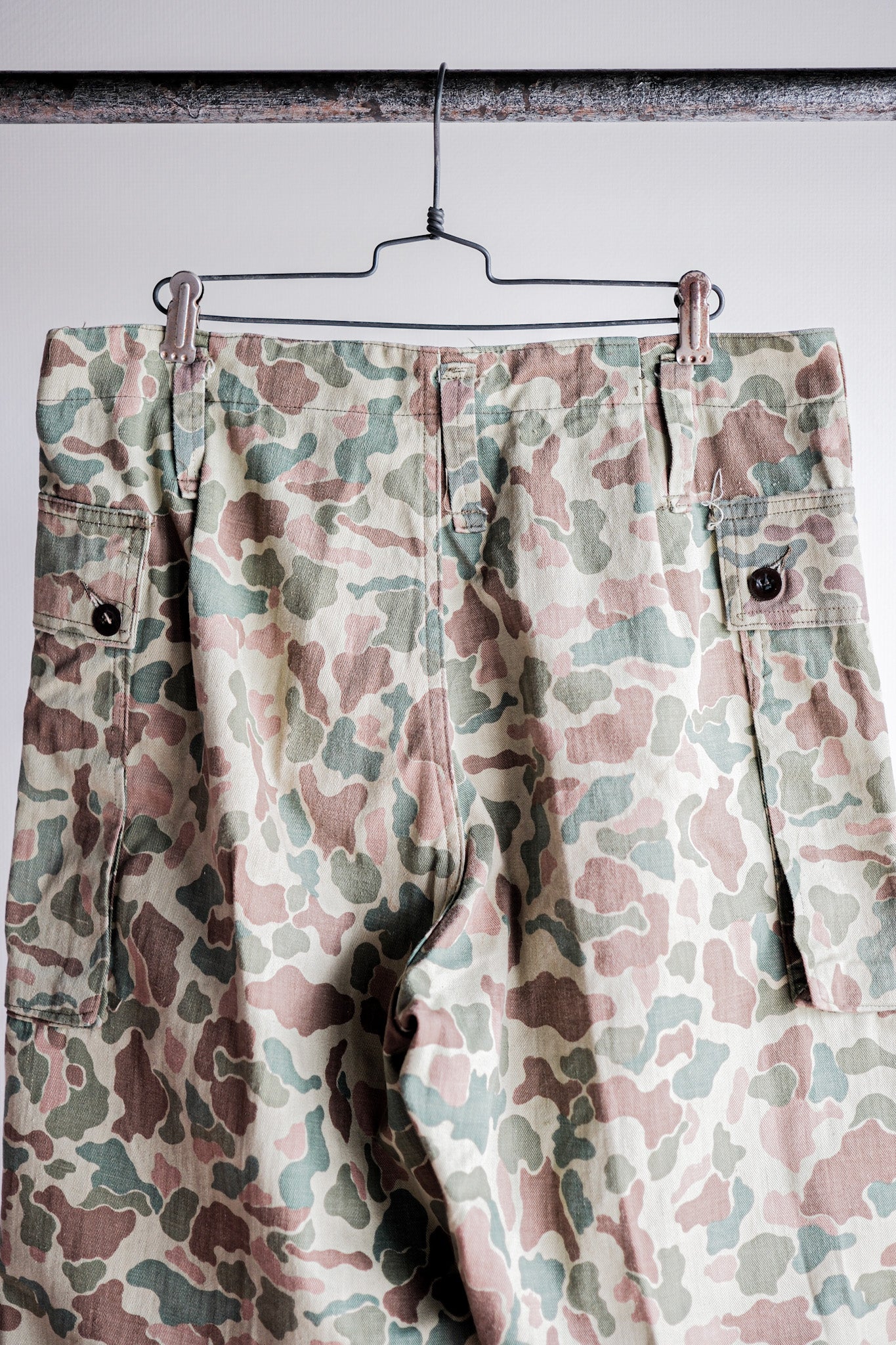 【~50's】Dutch Army Frogskin Camouflage Field Trousers Size.46