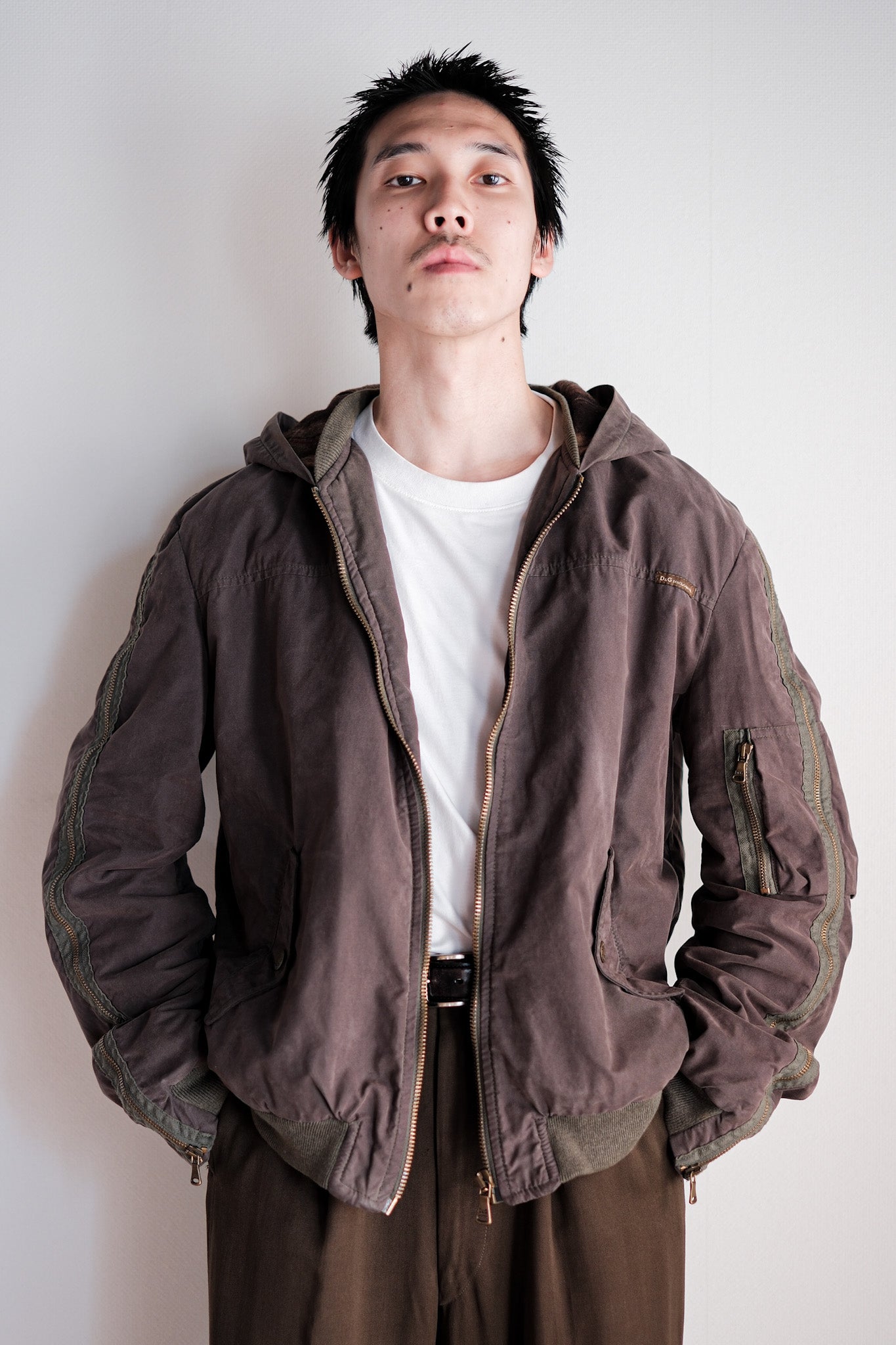 ［~00's］Old DOLCE & GABBANA Zip Up Hooded Jacket Size.L