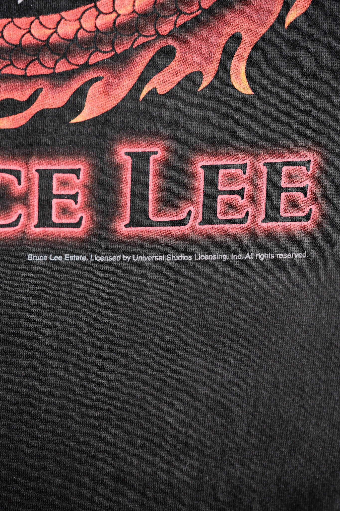 [~ 00's] เสื้อยืดพิมพ์วินเทจขนาด M "Bruce Lee"