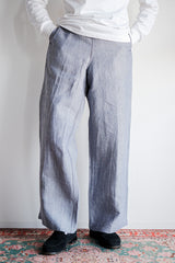【~50's】French Navy Ramie Linen Sailor Pants Size.C-4 "Dead Stock"