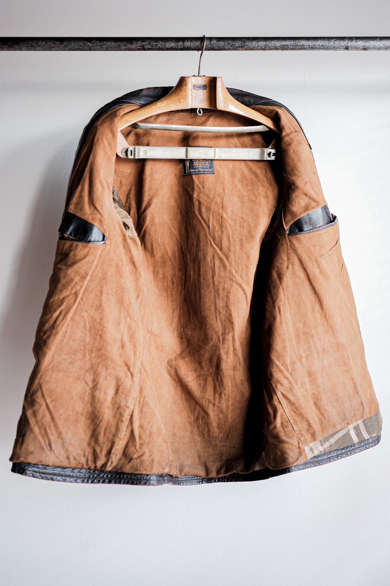 ［~30's］German Vintage Double Breasted Motorcycle Leather Jacket
