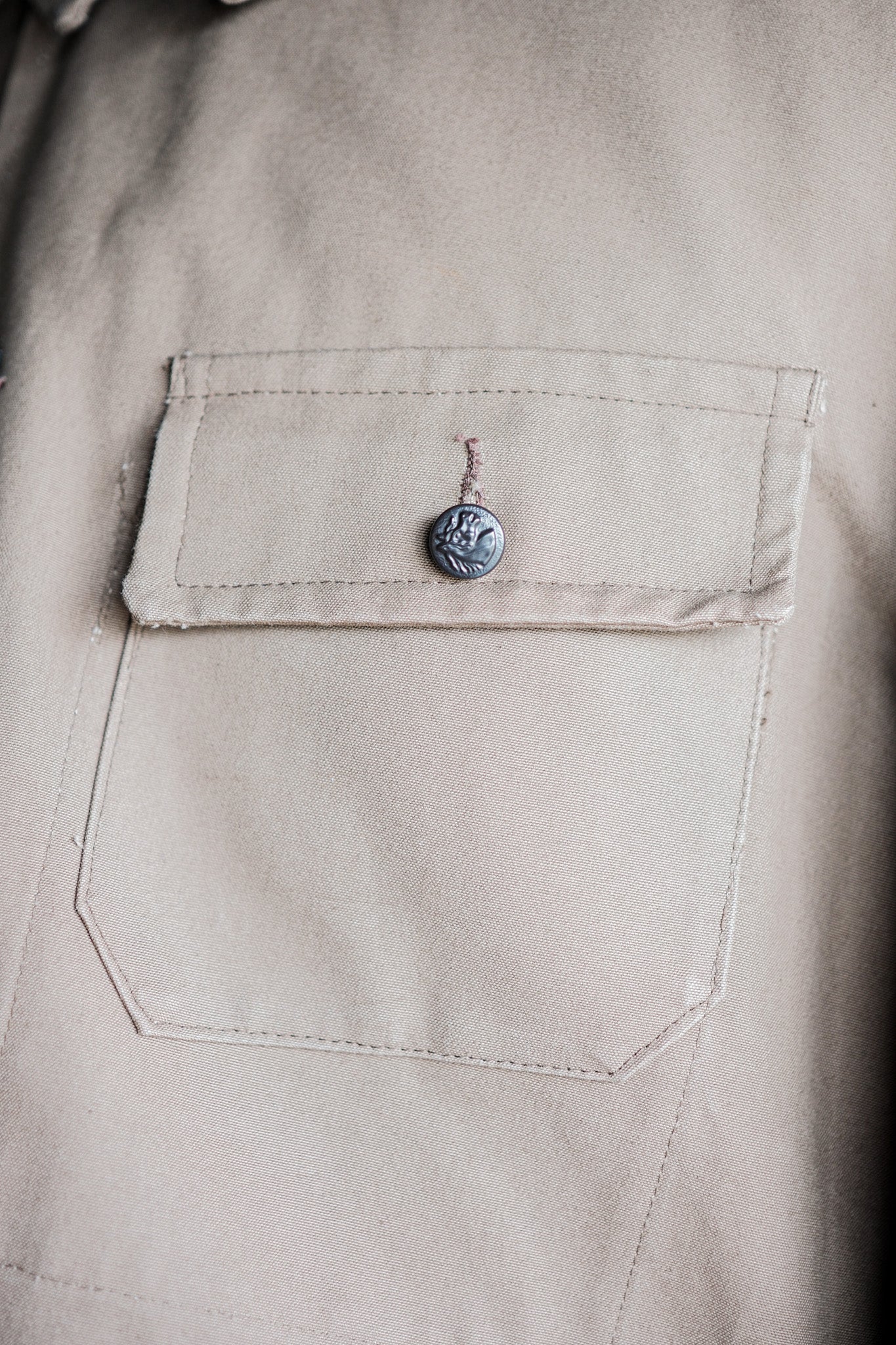 ［~50's］French Vintage Cotton Linen Canvas Hunting Jacket "Dead Stock"