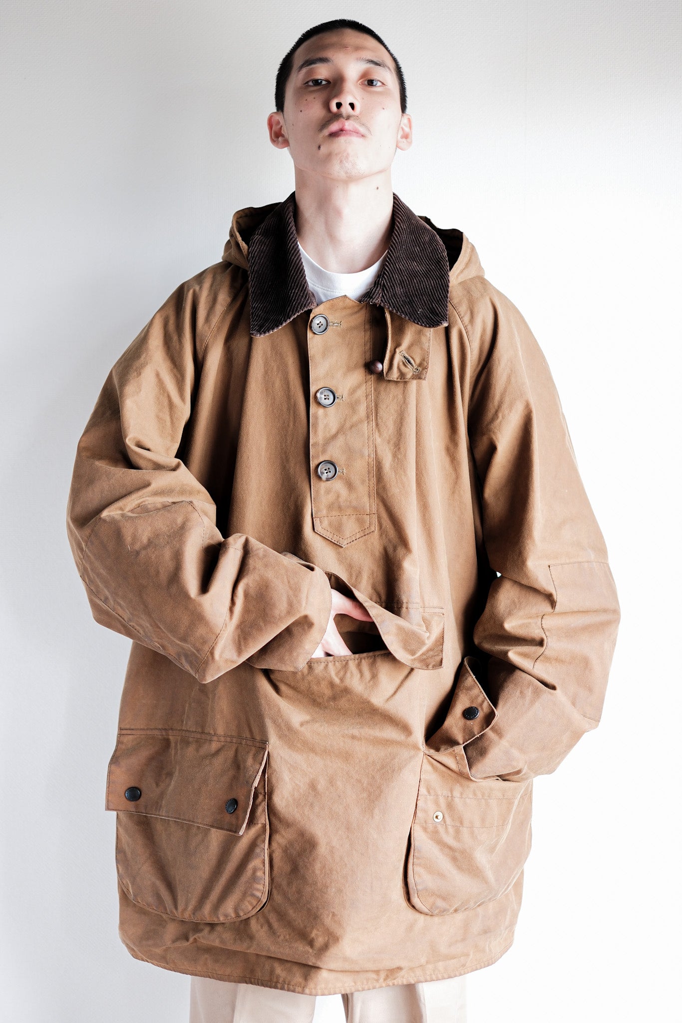 ［~90’s］Vintage Barbour “LONGSHOREMAN” 3 Crest Size.EX LARGE