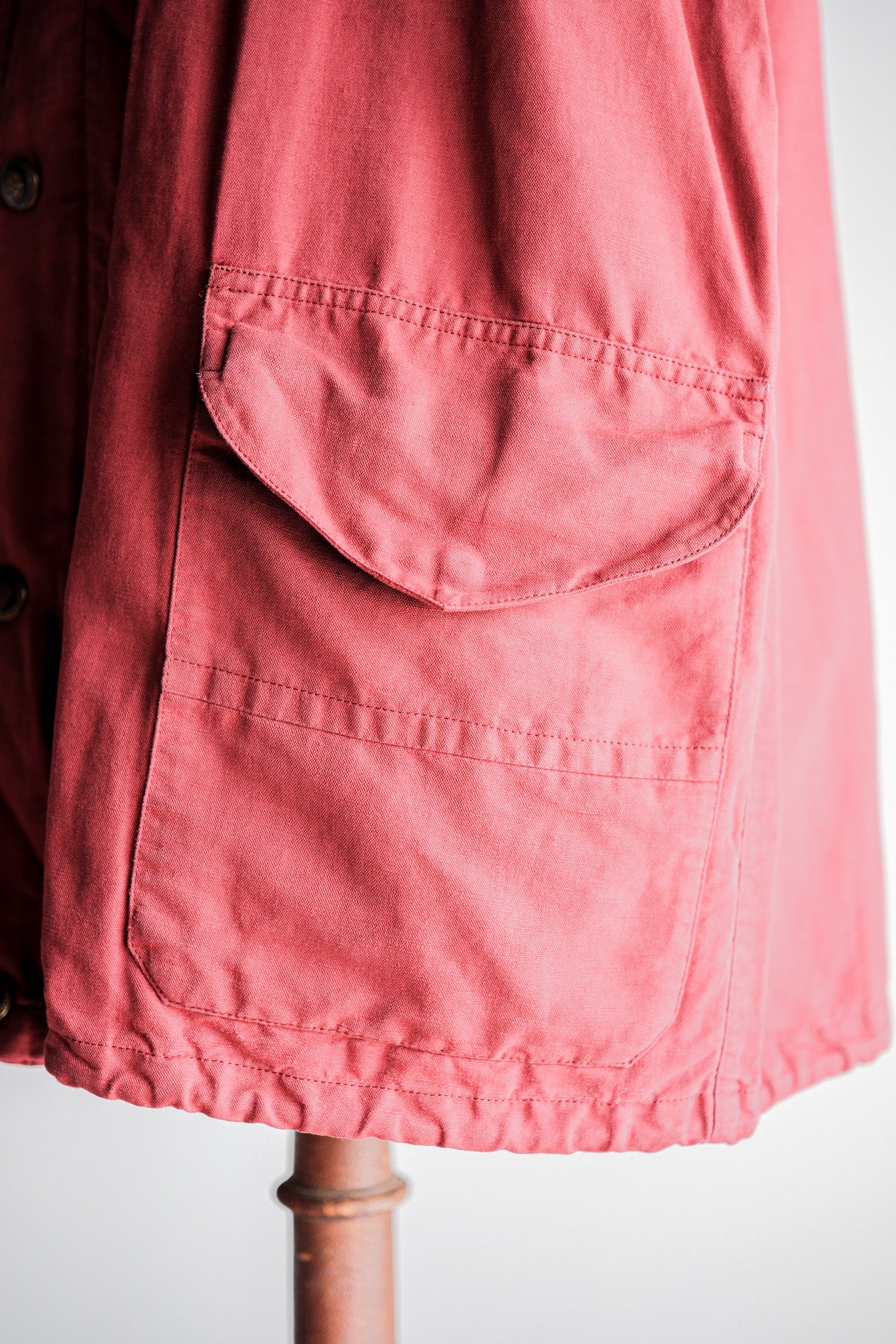 [~ 80's] Old C.P.Company Garment Dyed Cotton Linen Parka Size.48