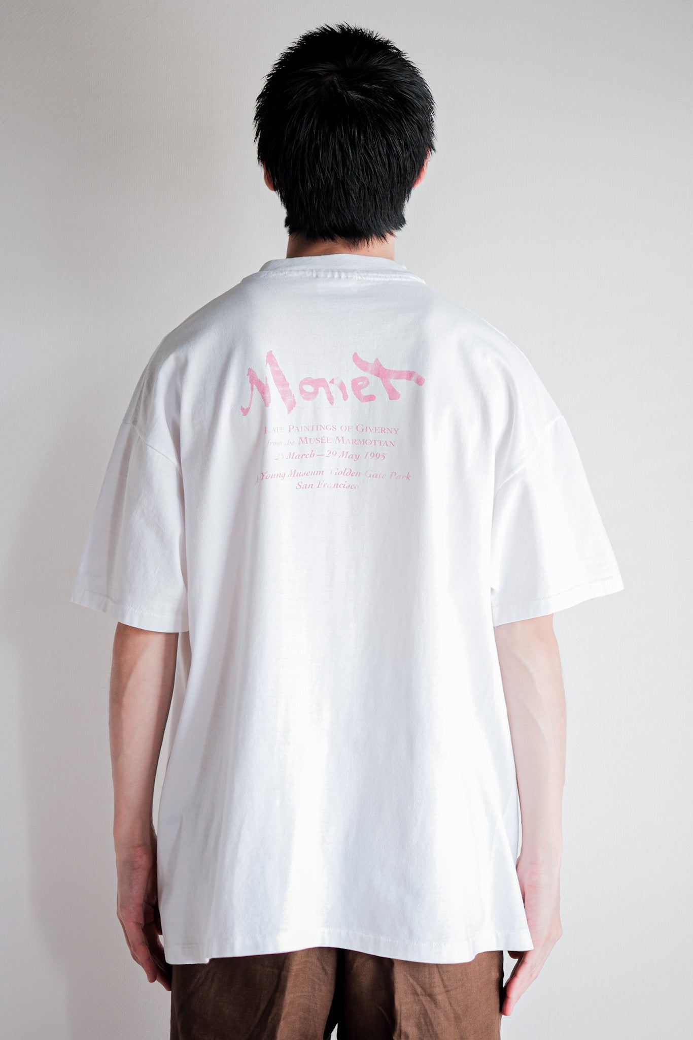 【~90's】Vintage Art Print T-shirt Size.XL Claude Monet Water Lilies  Made in U.S.A.