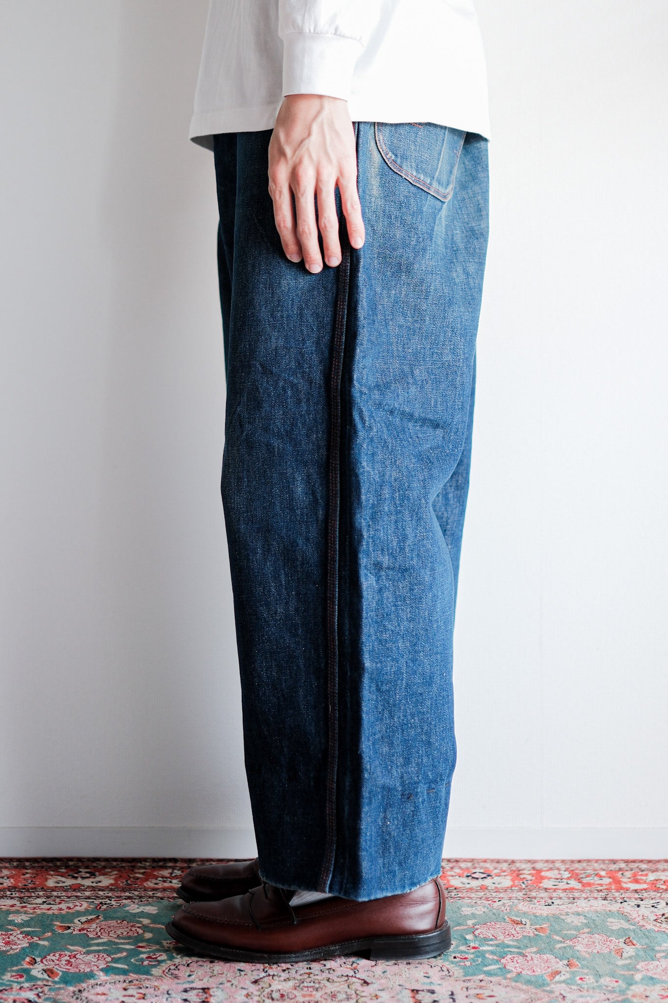 50's] American Vintage Denim Painter Pants 