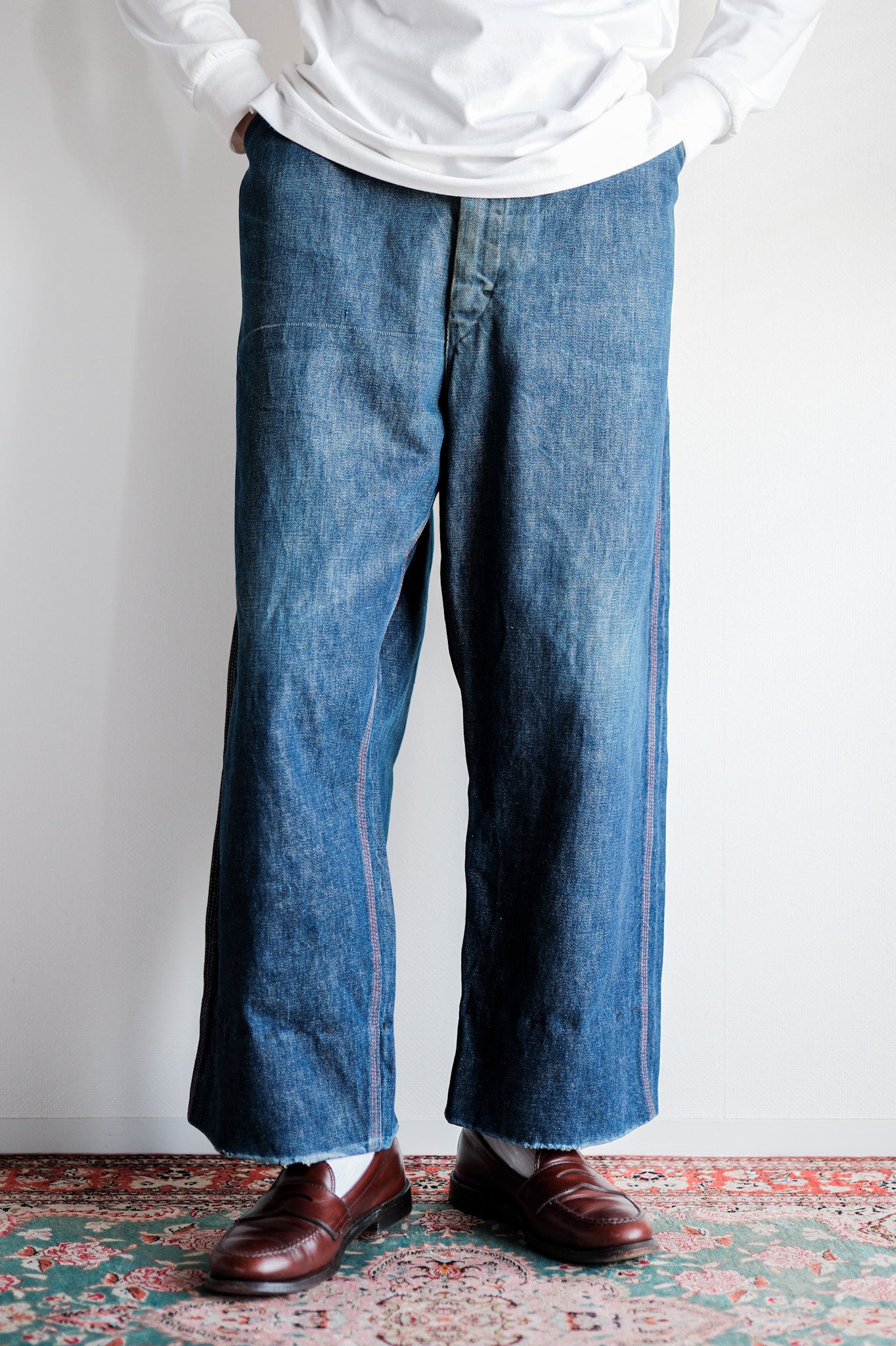 50's】American Vintage Denim Painter Pants 