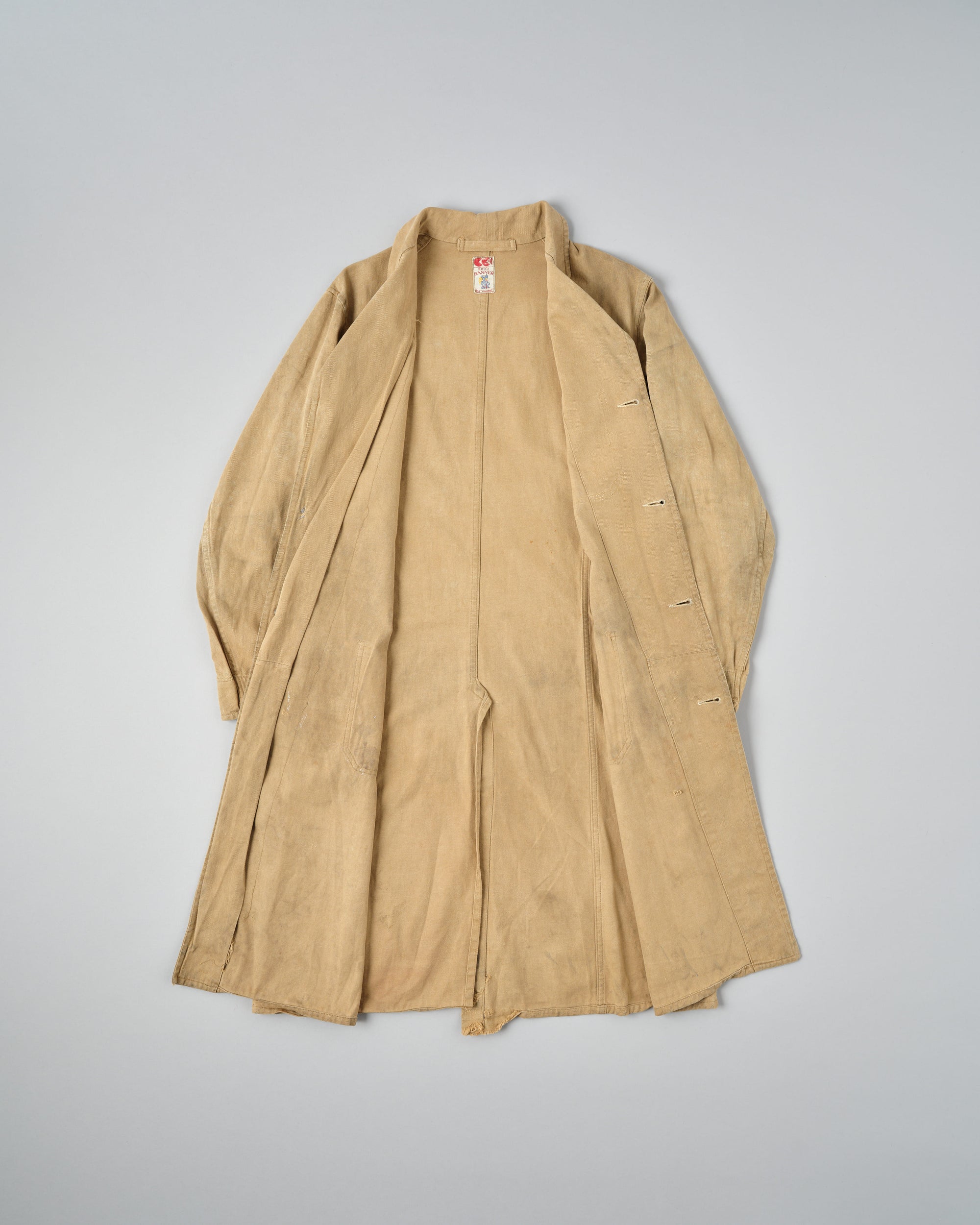 ［~50's］British Vintage Khaki Cotton Drill Work Coat "CC41"