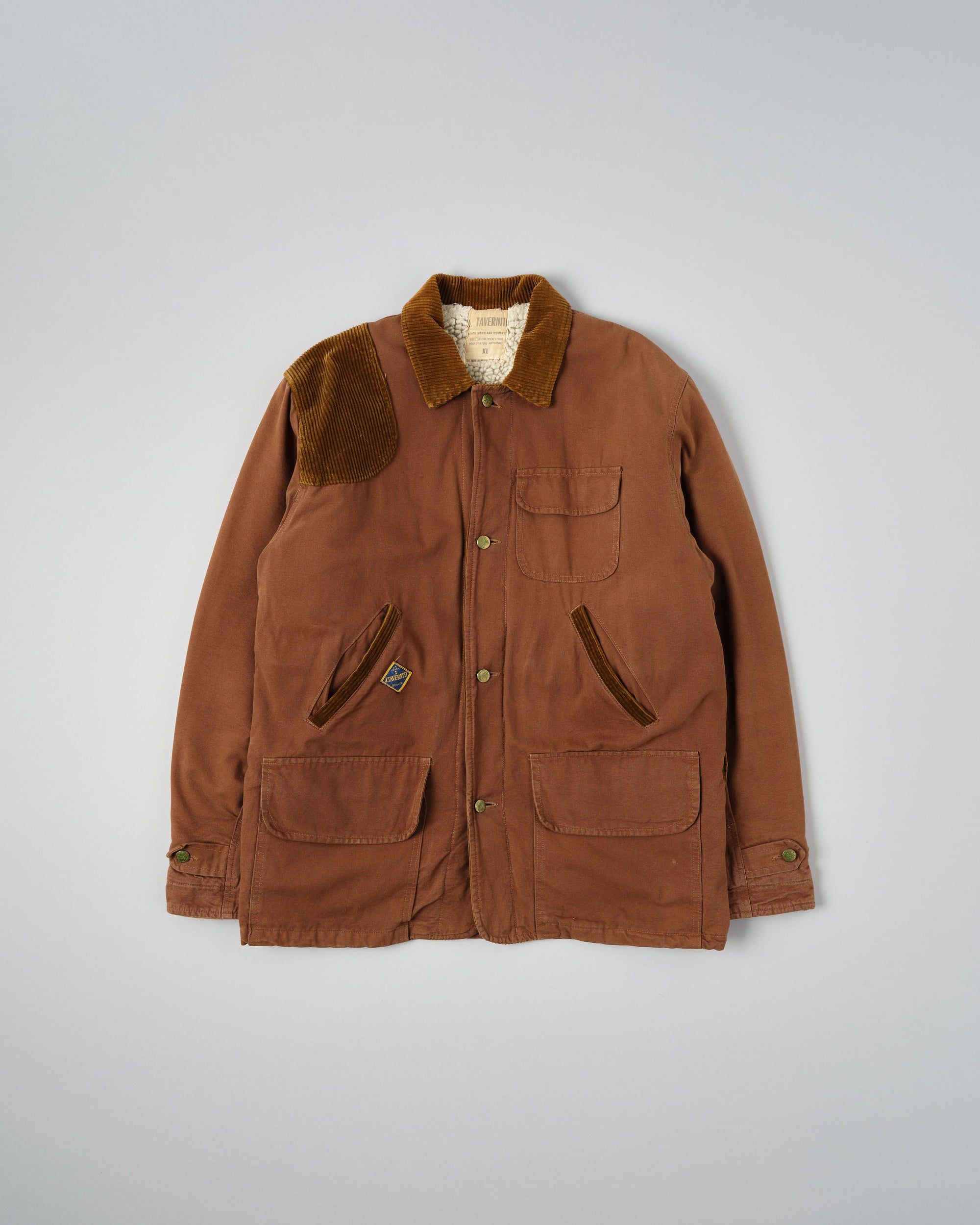 ［~80's］Old J.TAVERNITI Boa Lined Hunting Jacket Size.XL