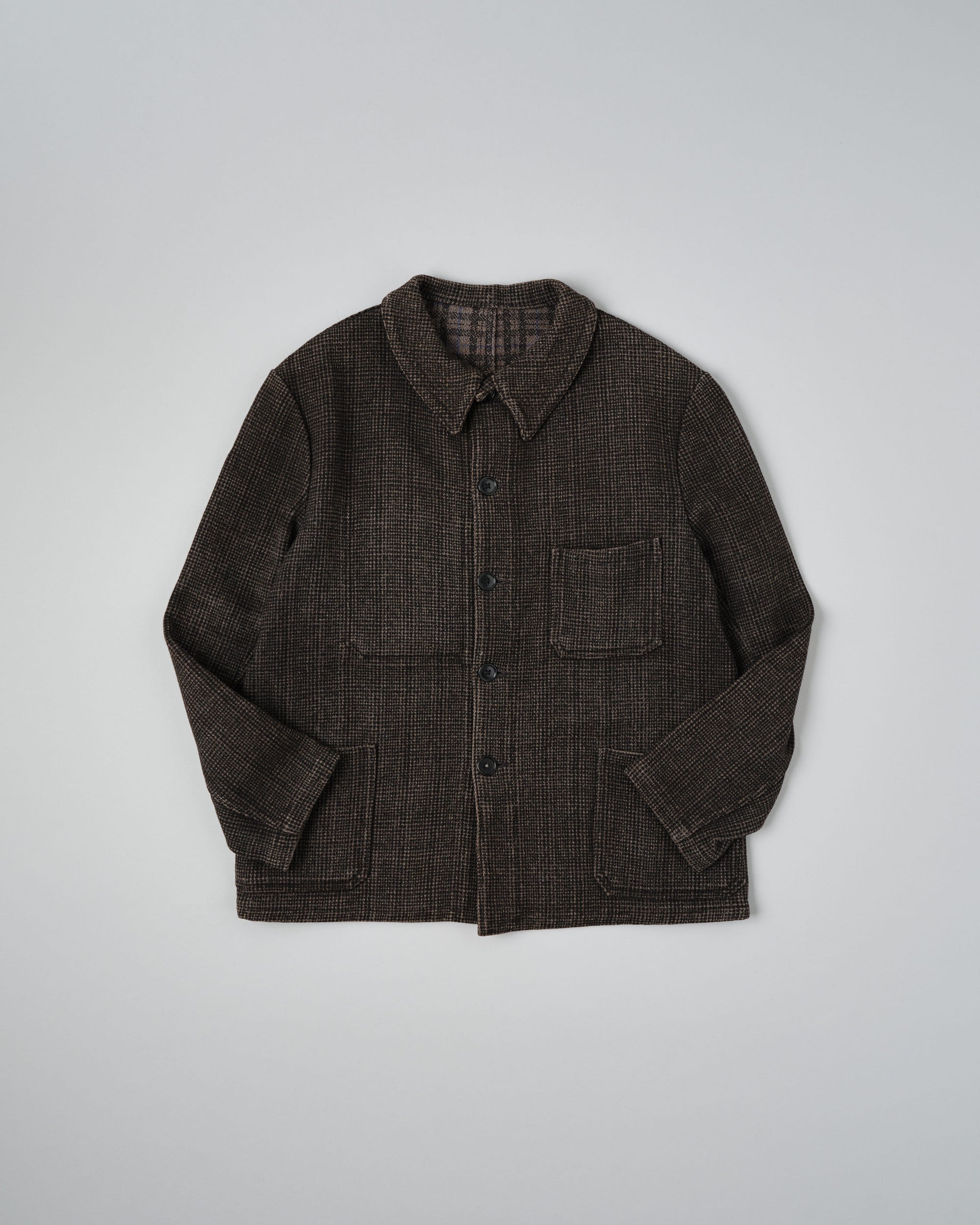 【~50’s】French Vintage Wool Plaid Work Jacket "Pascal"