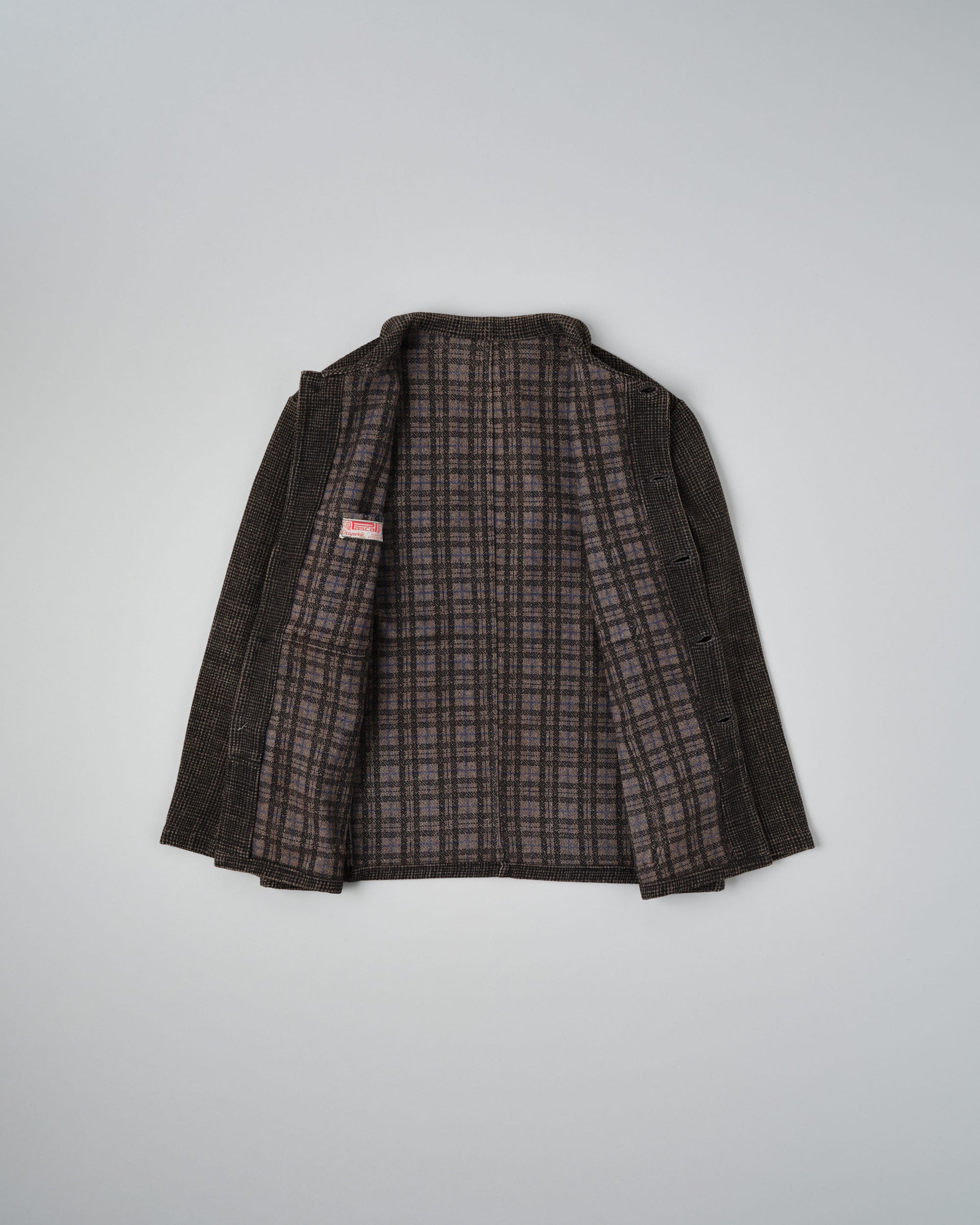 【~50’s】French Vintage Wool Plaid Work Jacket "Pascal"