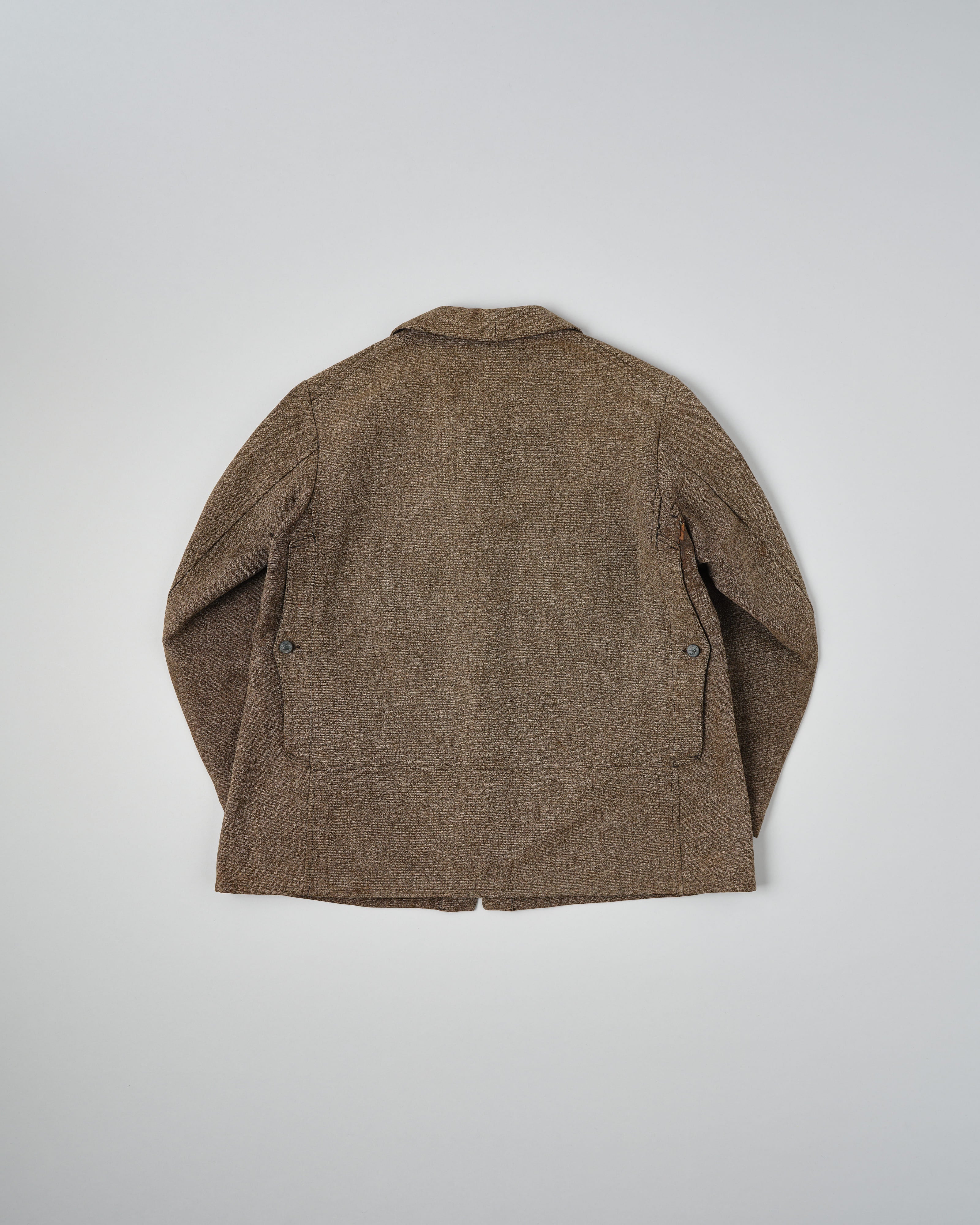【~30’s】French Vintage Brown Chambray Hunting Jacket