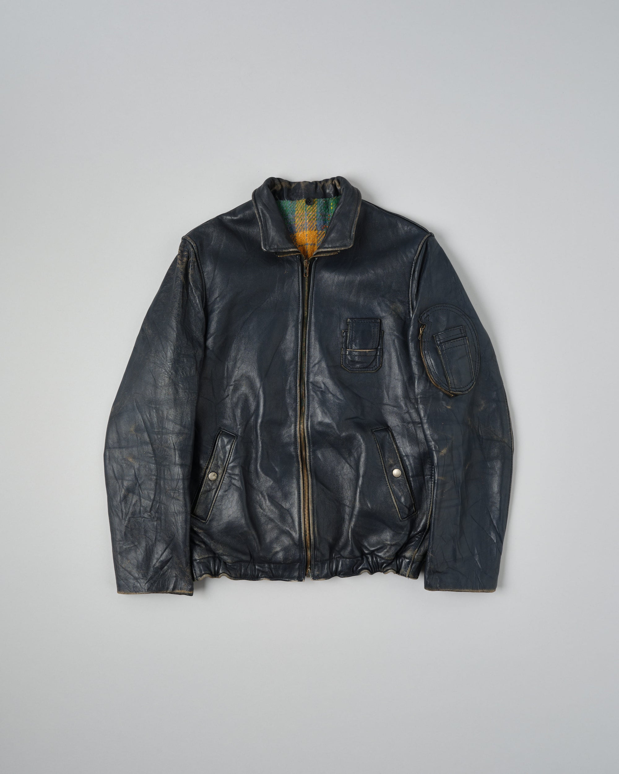 ［~80's］French Air Force Pilot Leather Jacket "Civilian Type"