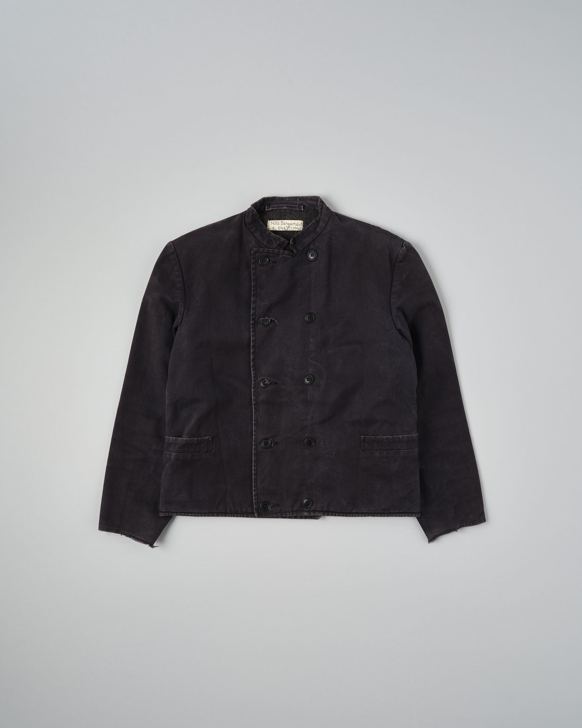 ［~30's］Swedish Navy Double Breasted Mechanic Jacket Size.N100M