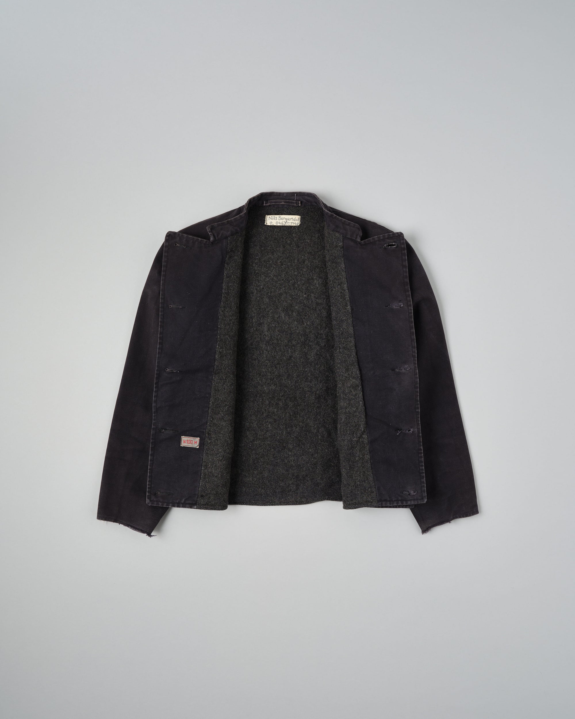 ［~30's］Swedish Navy Double Breasted Mechanic Jacket Size.N100M