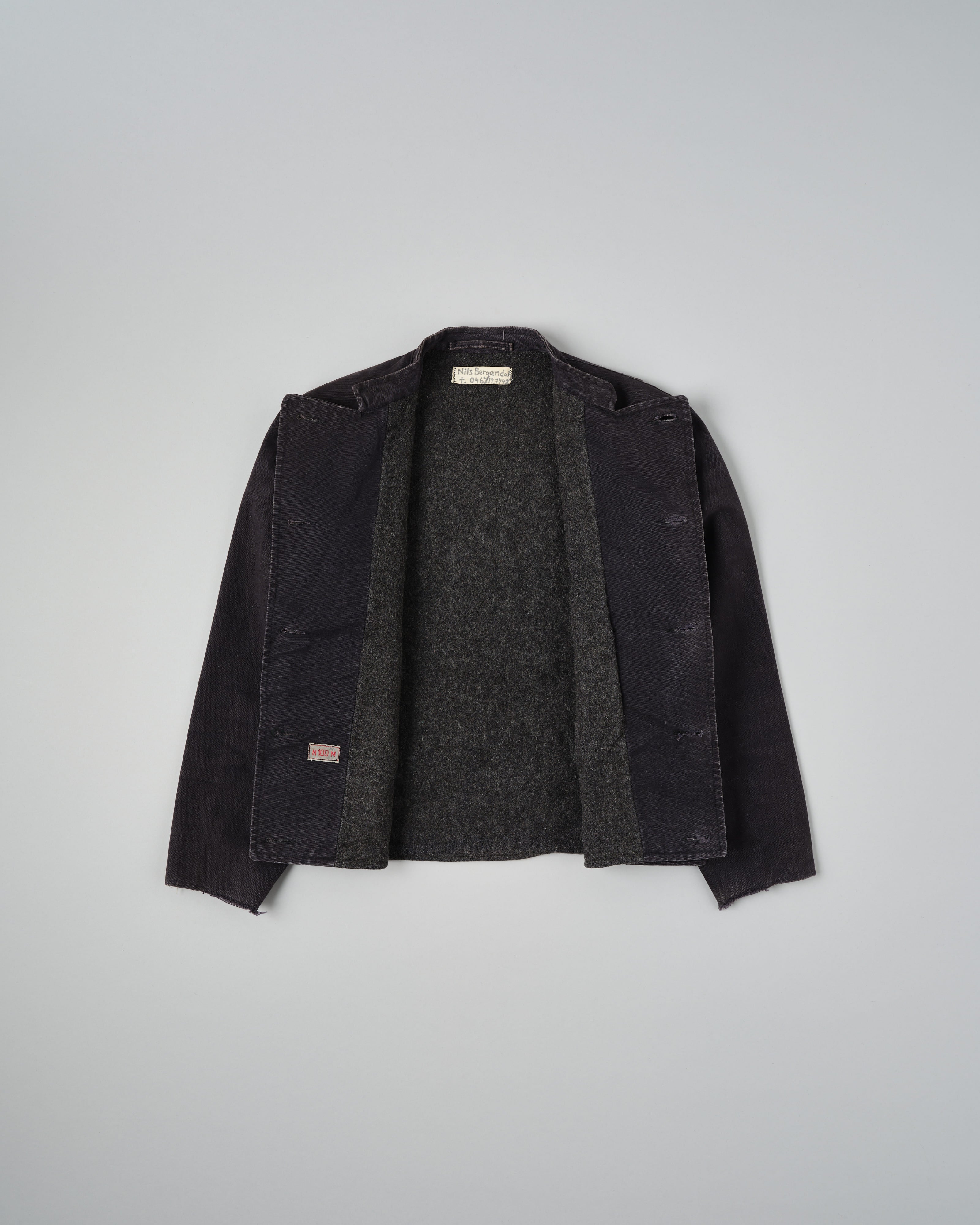 [~ 30's] Veste d'équipage de char à double boutonnage de l'armée suédoise Taille.N100M